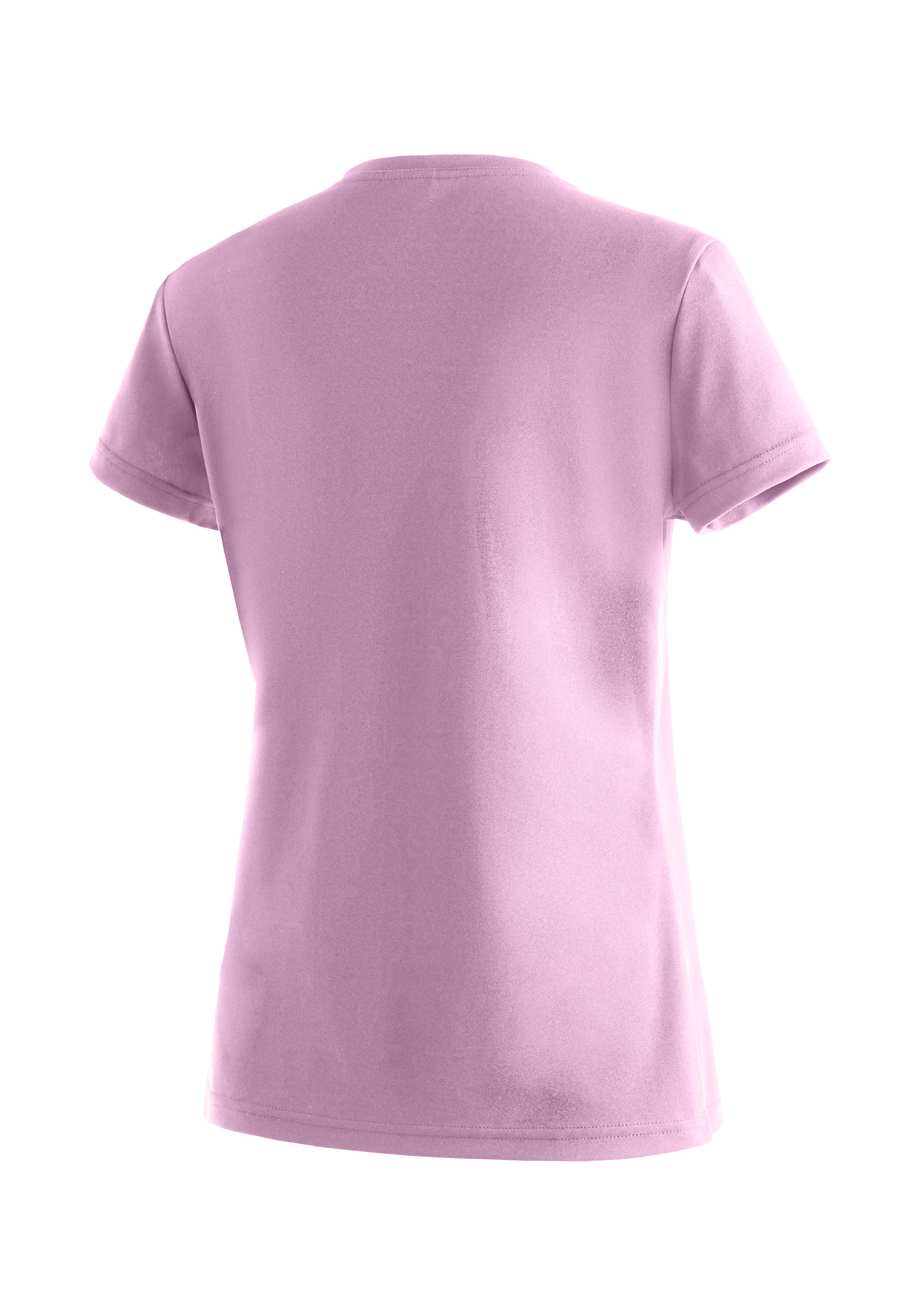 T-Shirt, Kurzarm, Uni-Farbe, Rückseite, Lila