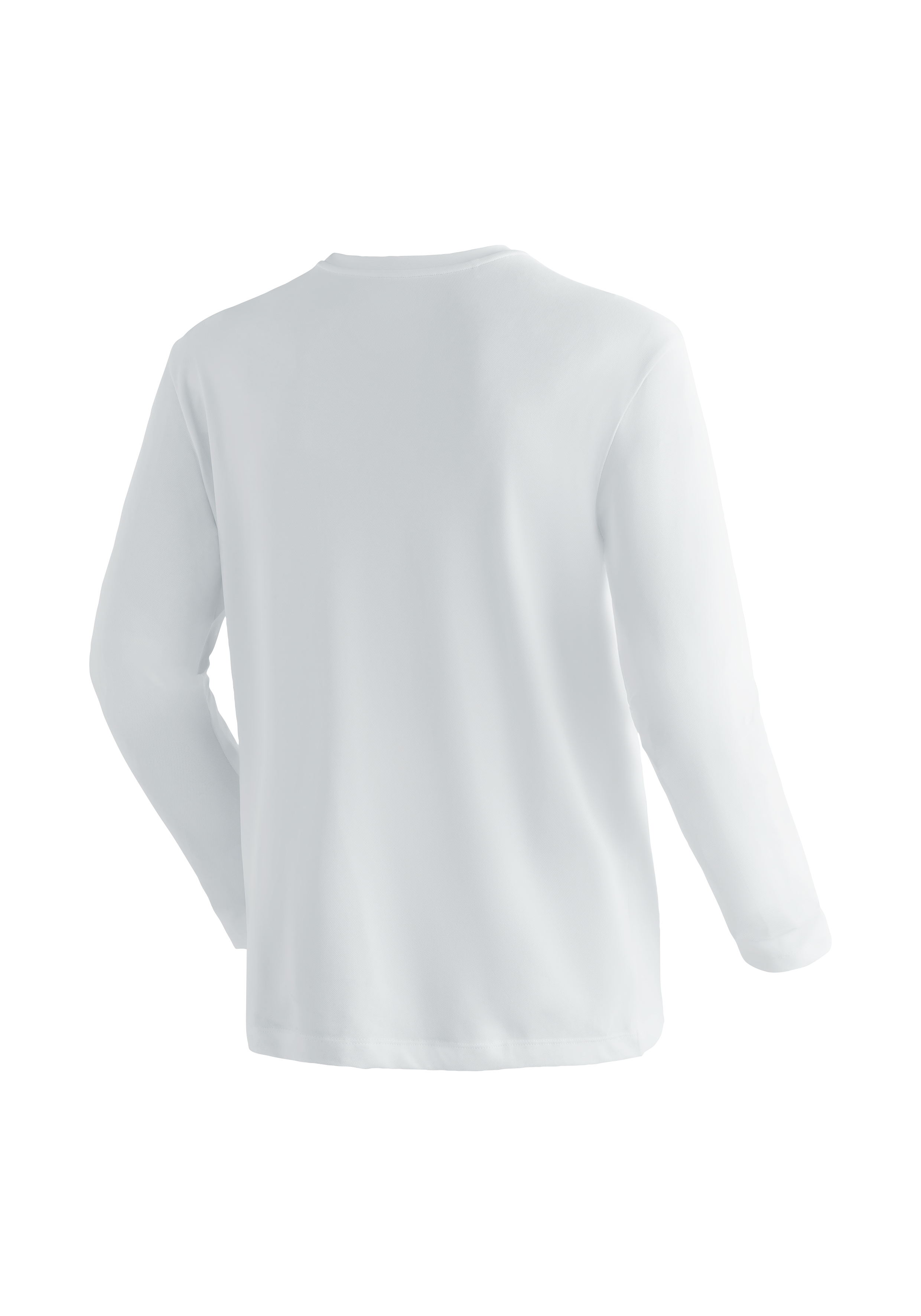 Tight Long Tee M Bekleidung, Langarm, Ärmel, Bluse, Langarmshirt, Weiß, leichter Stoff, Rundhals, Rückansicht