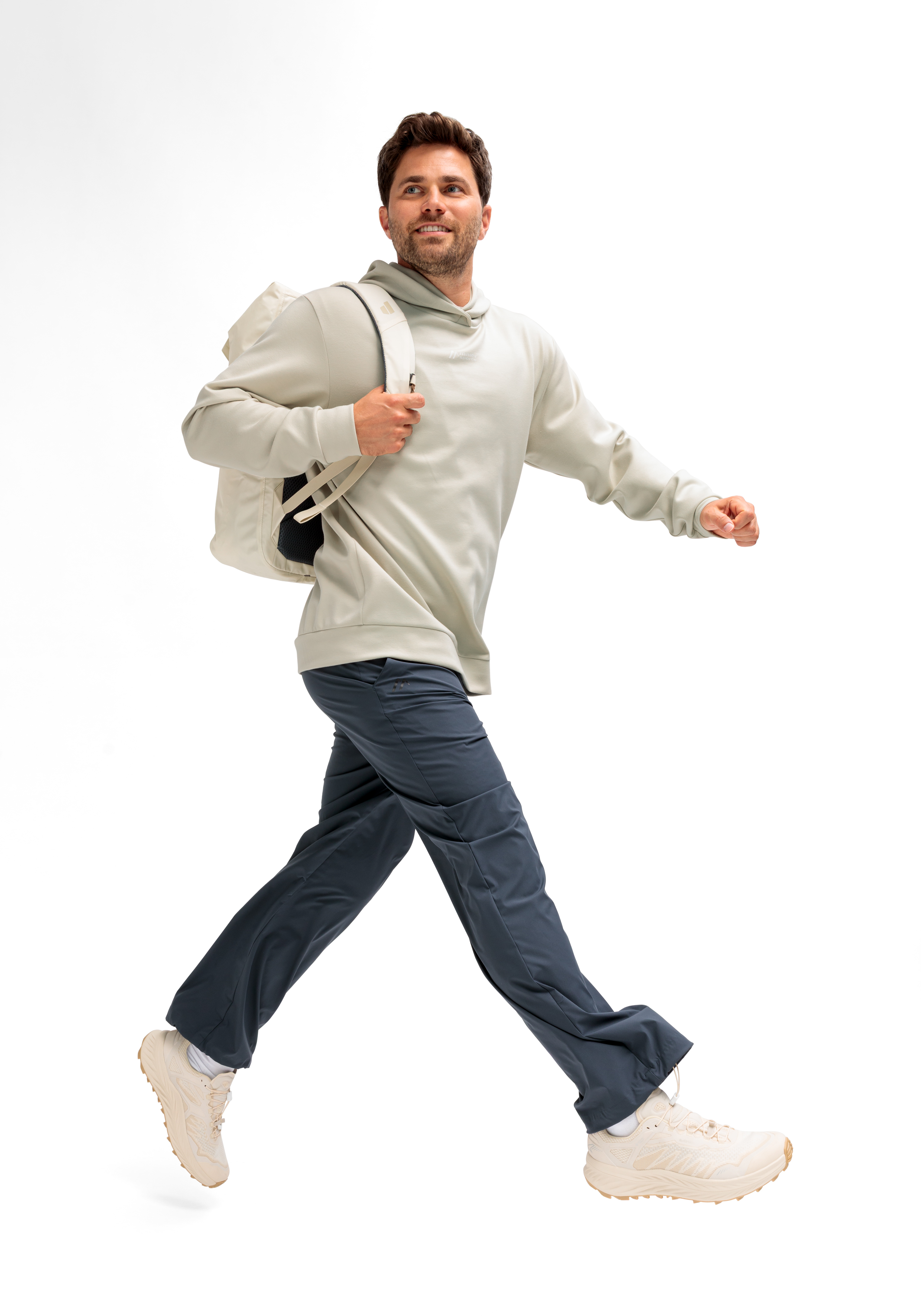 Langarm, Jacke, Erwachsener, Mann, Person, tote bag, backpack, beige, hoodie, athletic pants