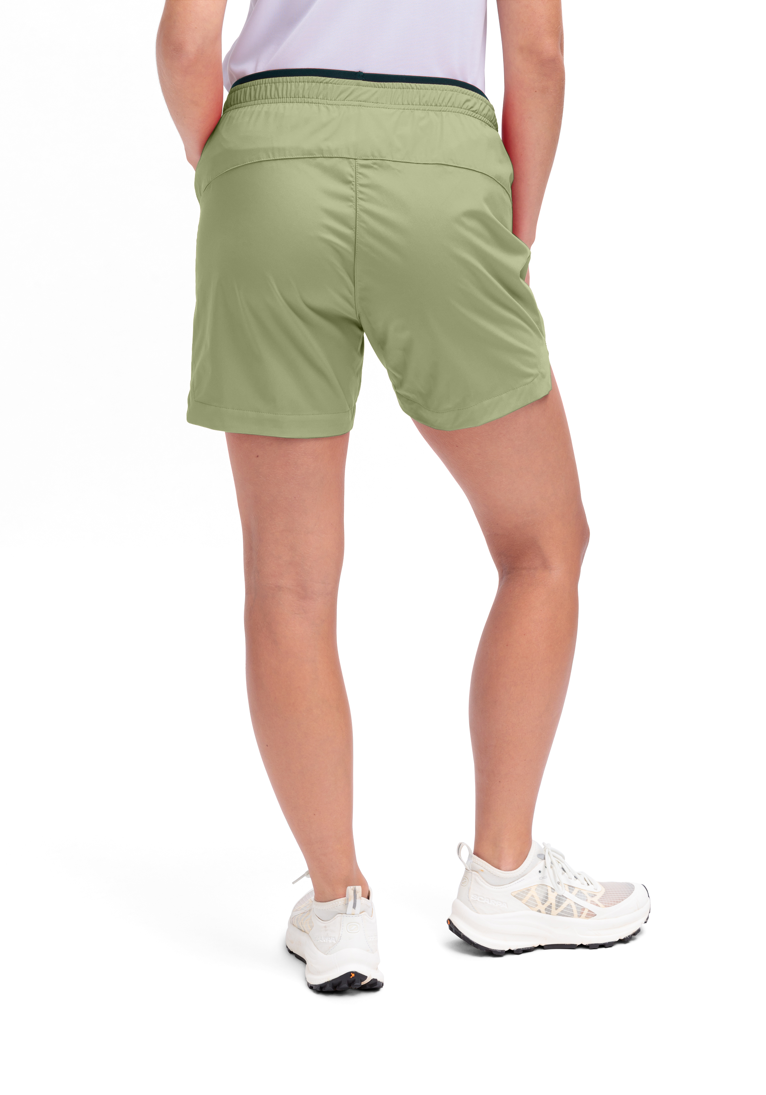 shorts, grün, rückseite, athletisch, sport