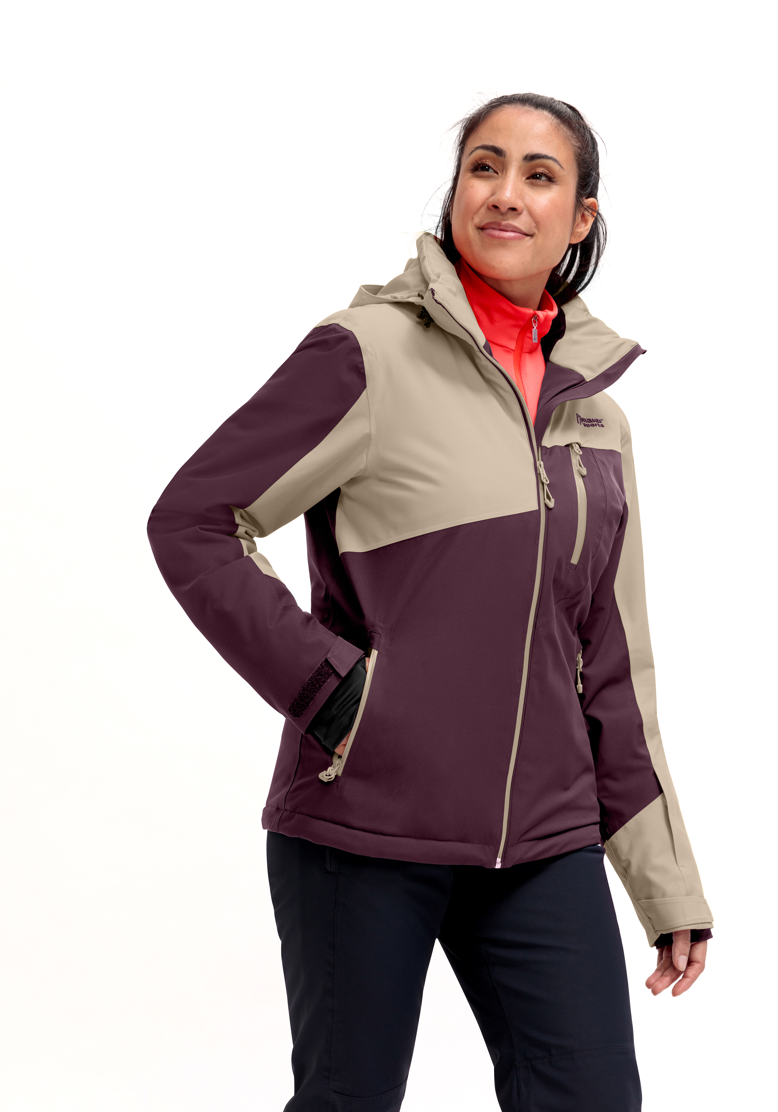 Glacierguard W Mantel, Jacke, Langarm, Kapuze, Person, Mantel, Jacke, Langarm, Kapuze, Vlies