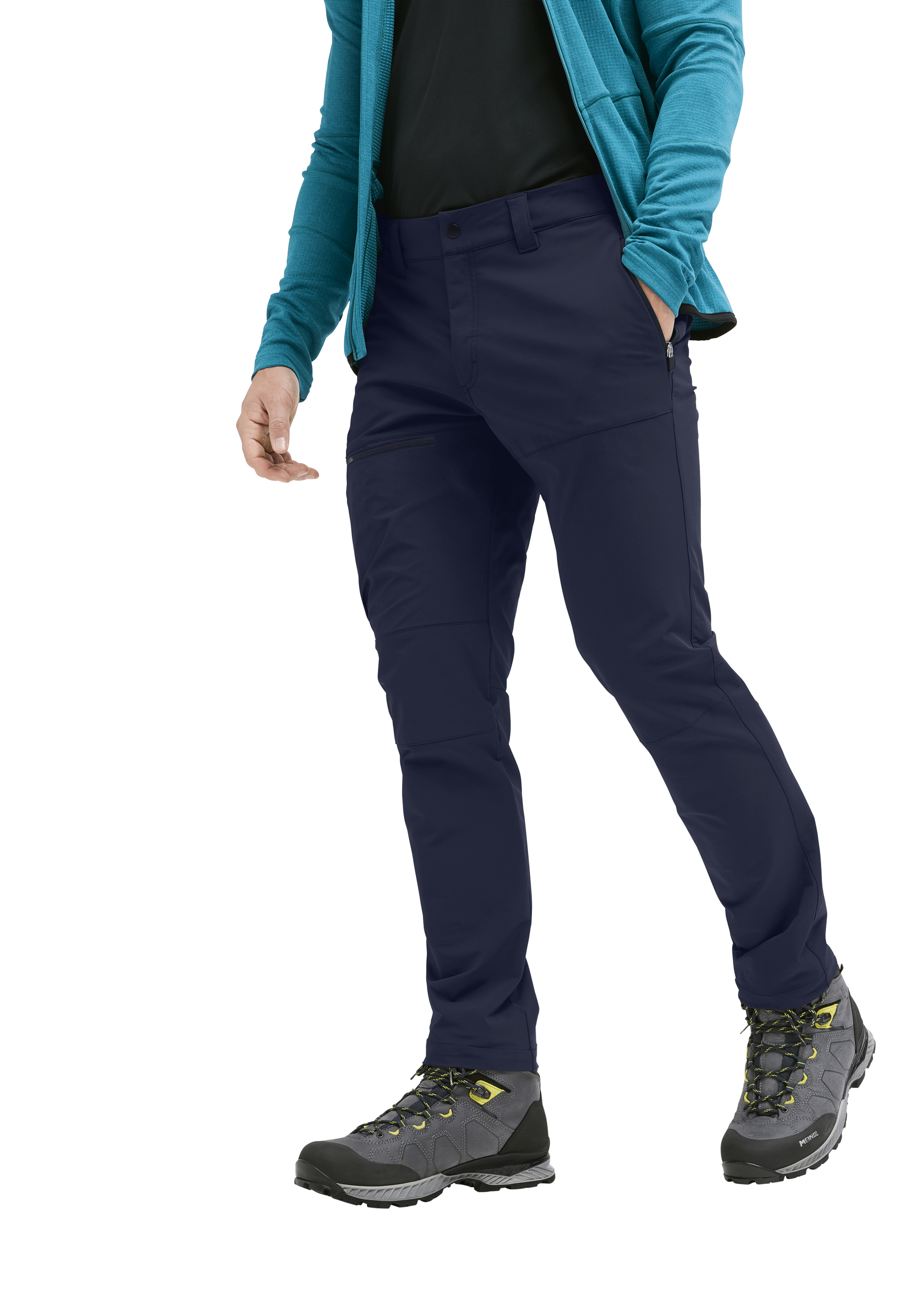 Jeans, Hose, Outdoorhose, Fleeceshort, Stiefel