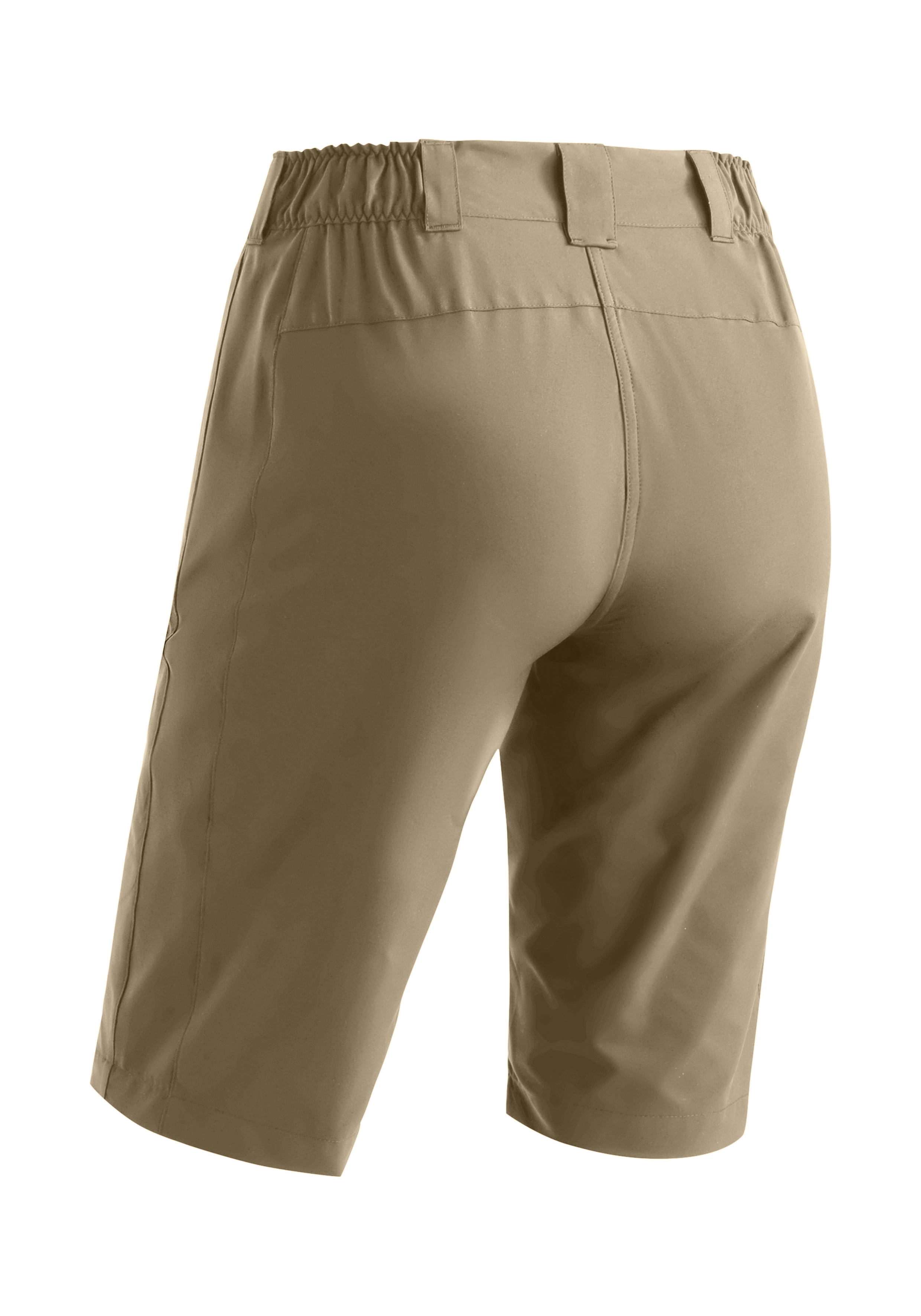 Kurze Hose, Chino, Beige, Elastischer Bund, Kniefrei