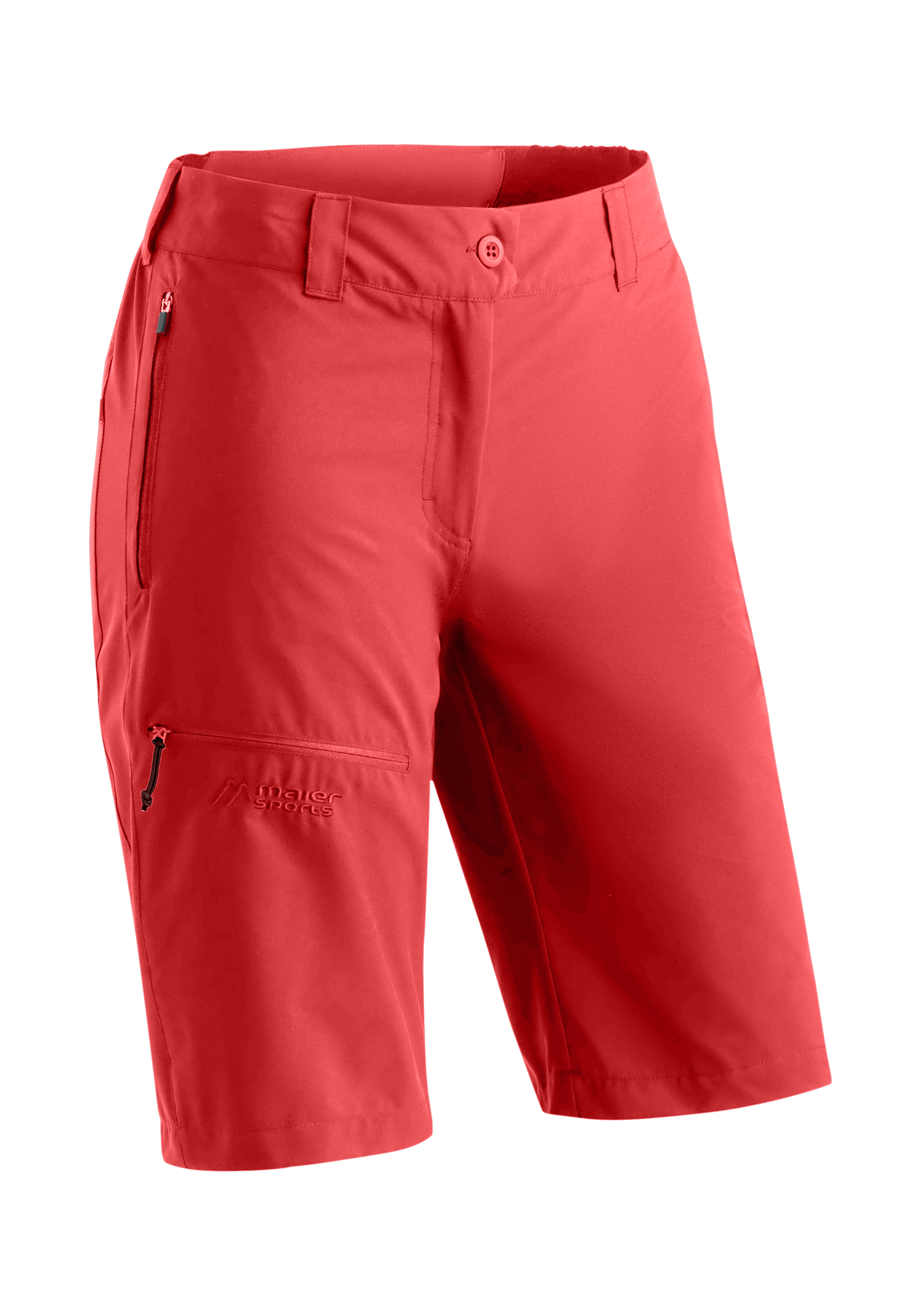 Lulaka Bermuda LP Bekleidung, Kurze Hosen, Kurze Hose, Sporthose, Reißverschluss, Kunststoff/Reißverschluss, Rot, Schuhe?, No