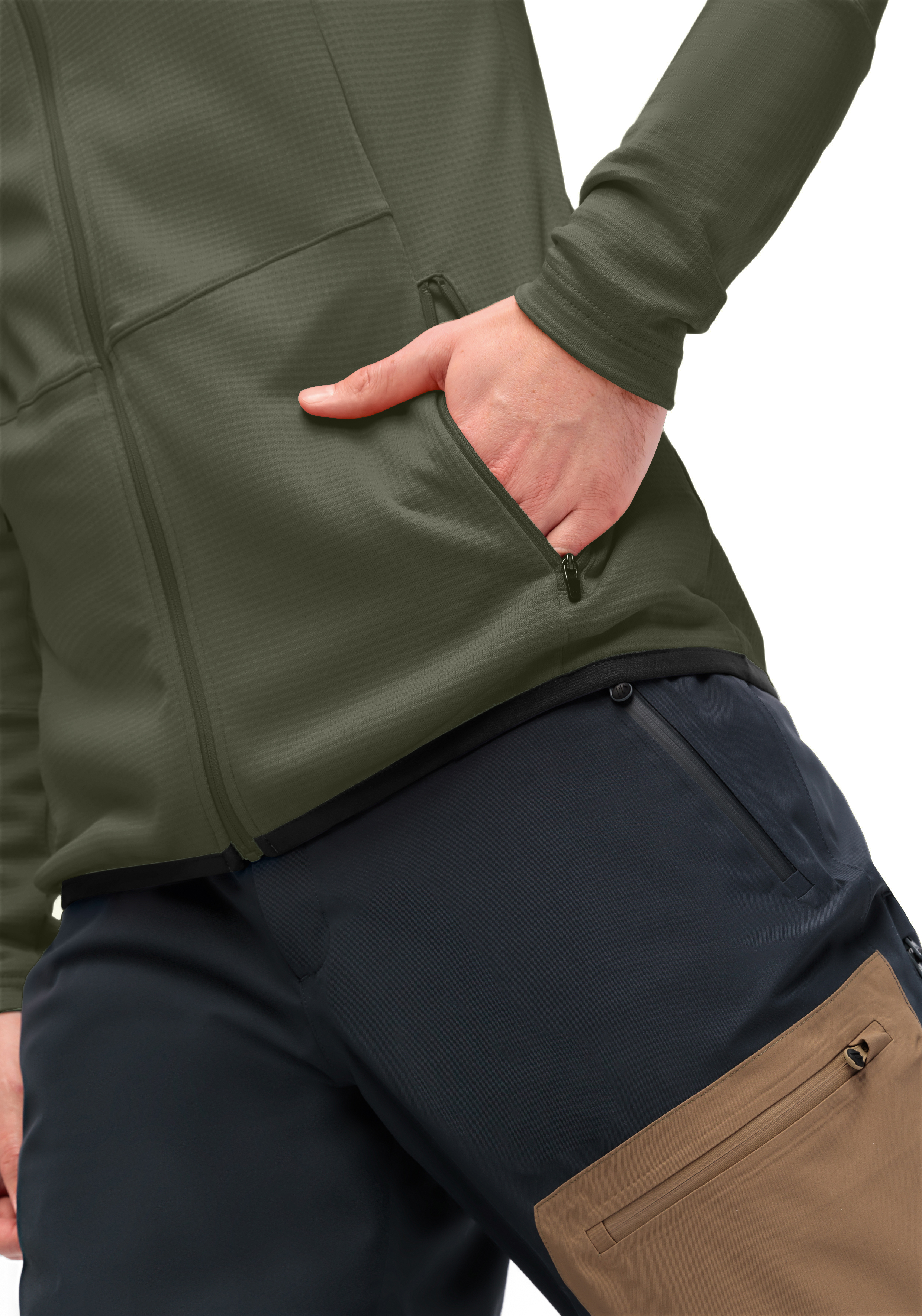 Reißverschluss-Tasche, Hose, Outdoor-Jacke, Pflanzlich?, Kunststoff?