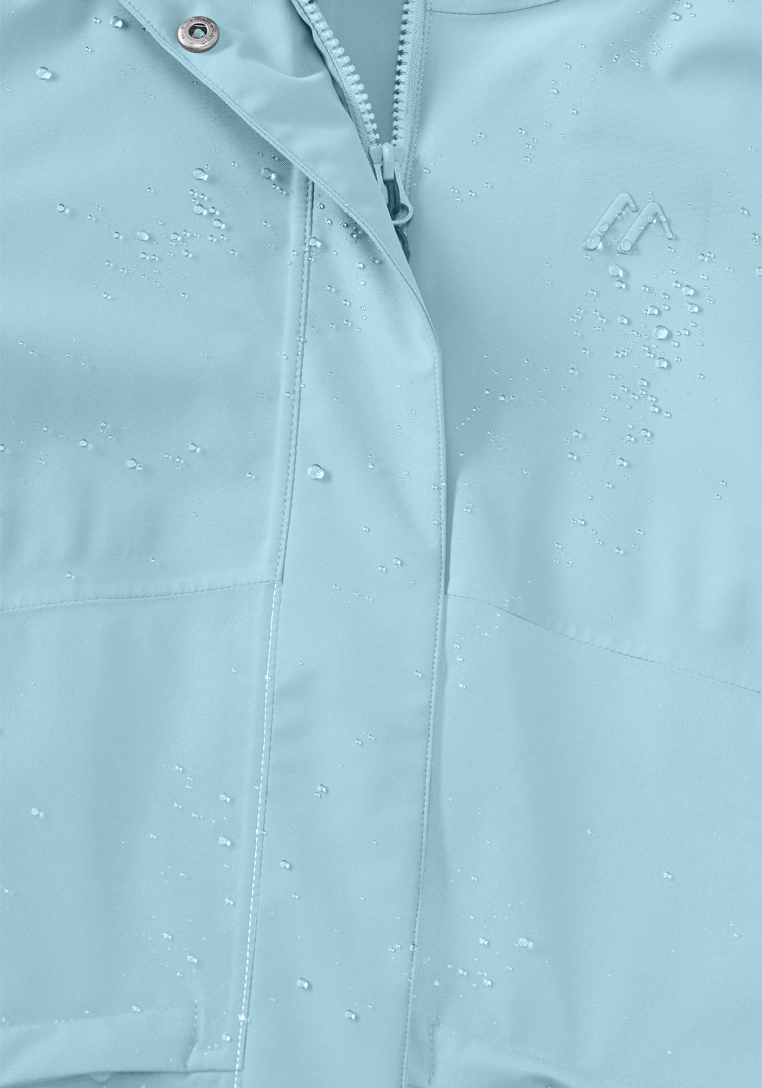 Regenjacke, Nylon, Regenmantel, Regenjacke - hellblau, Wasserabweisend