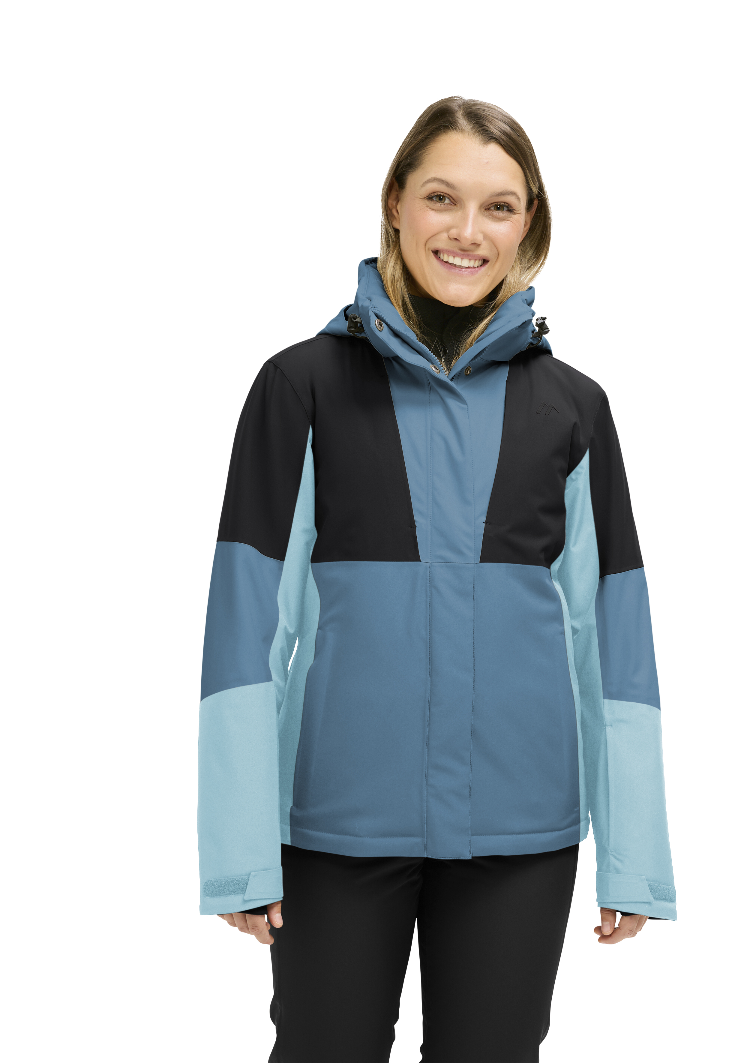 jacke, softshell, farbblock, kapuze, weiblich