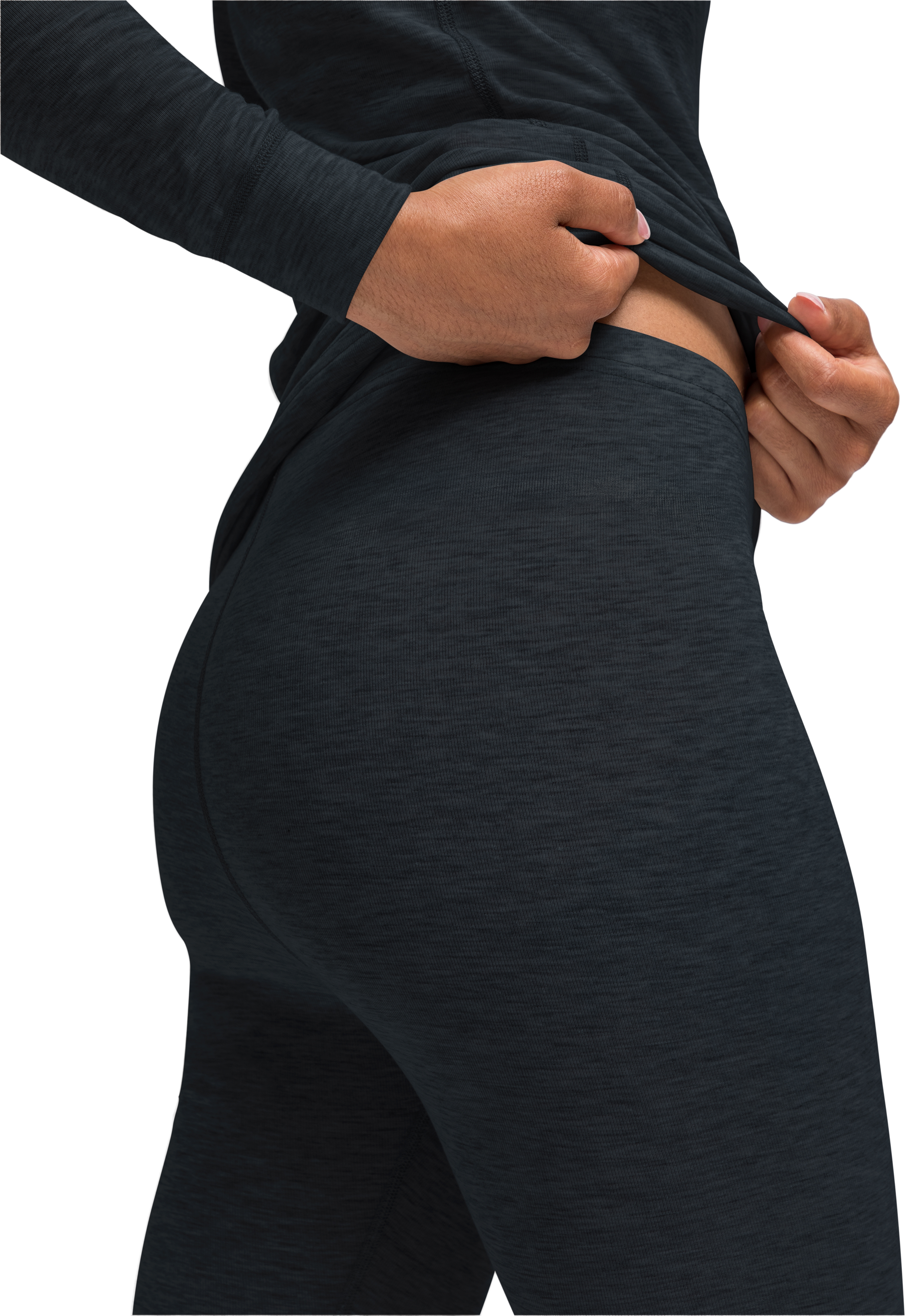 Lena Bekleidung, Langarm, Ärmel, Hosen, Person, Leggings, Sportbekleidung, dunkelblau, Stretchstoff, Taillenbund