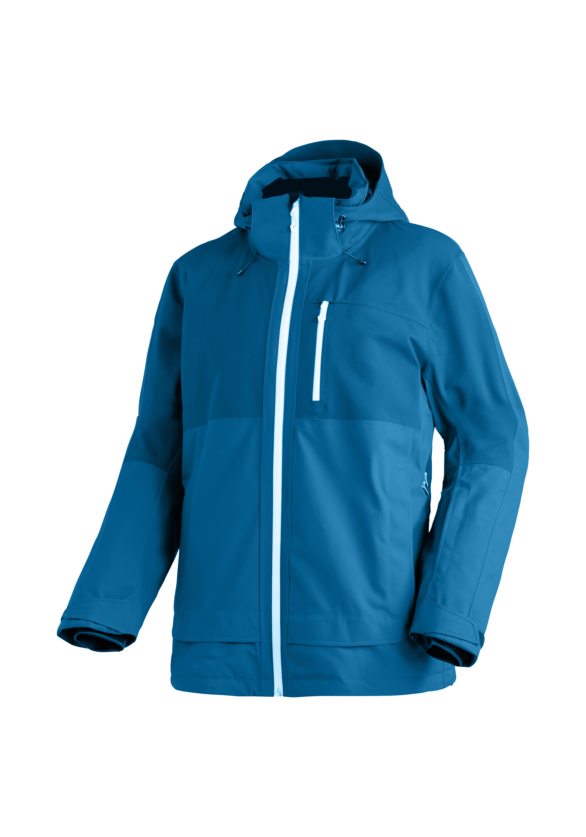 Regenjacke, Herren/Jugendliche, Kapuzenjacke, Winddicht, Reißverschluss-Front