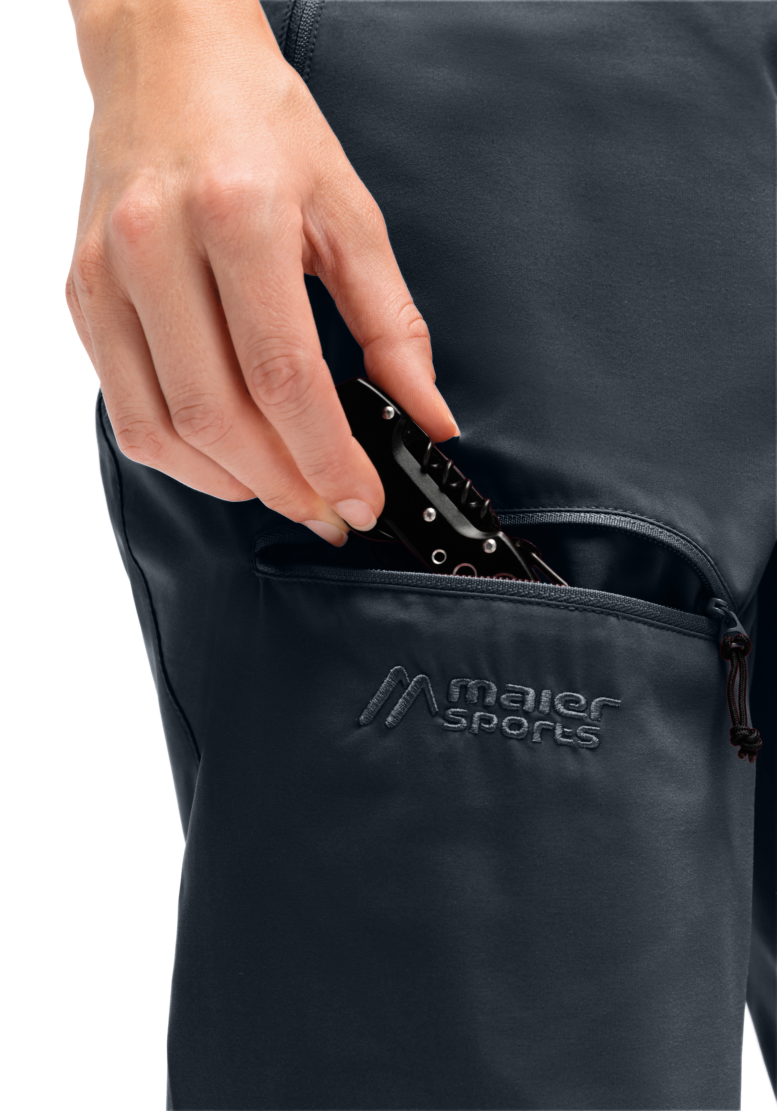 Reissverschluss, Tasche, Sporthose, Herren, Maier-Sports