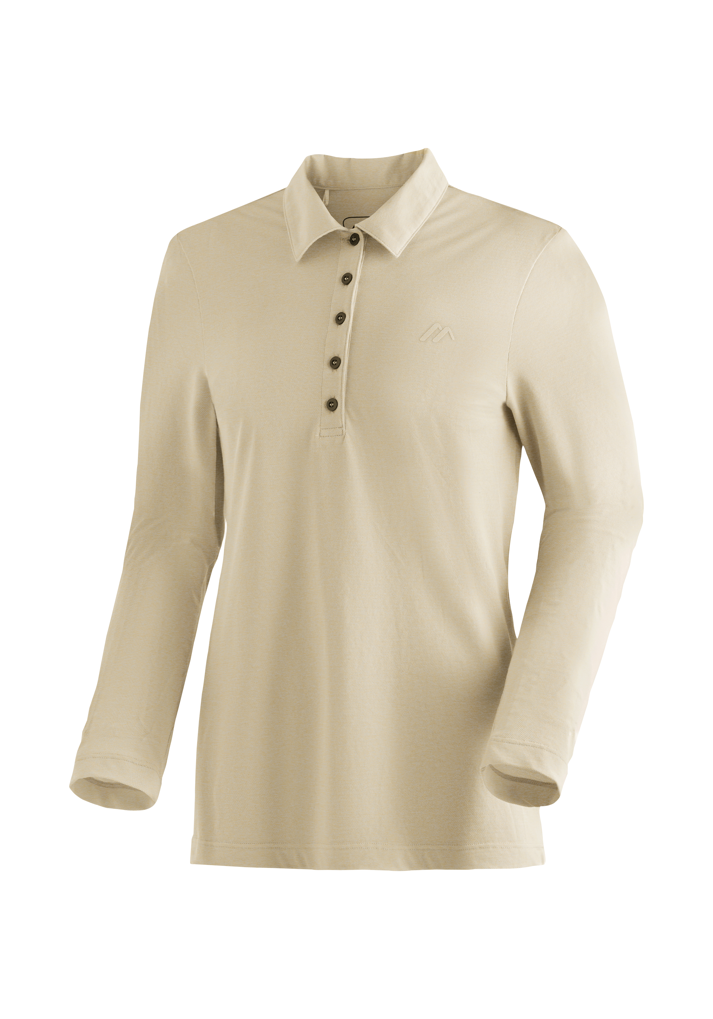 Long Piquee Polo W Langarm, Ärmel, Hemd, Bluse, Leinen