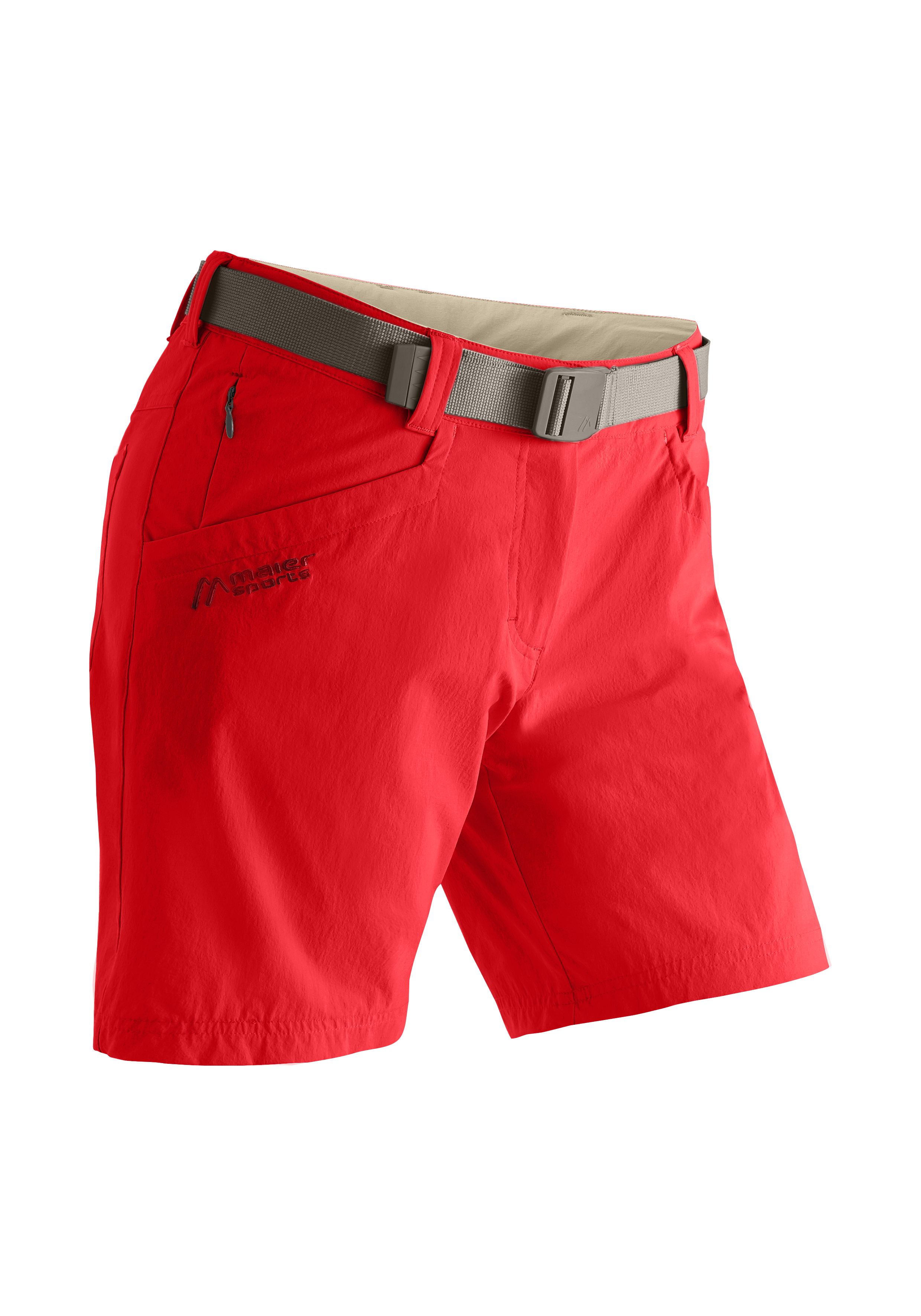 Lulaka Shorts Shorts, Rot, Taillengürtel, Rotton, Outdoor