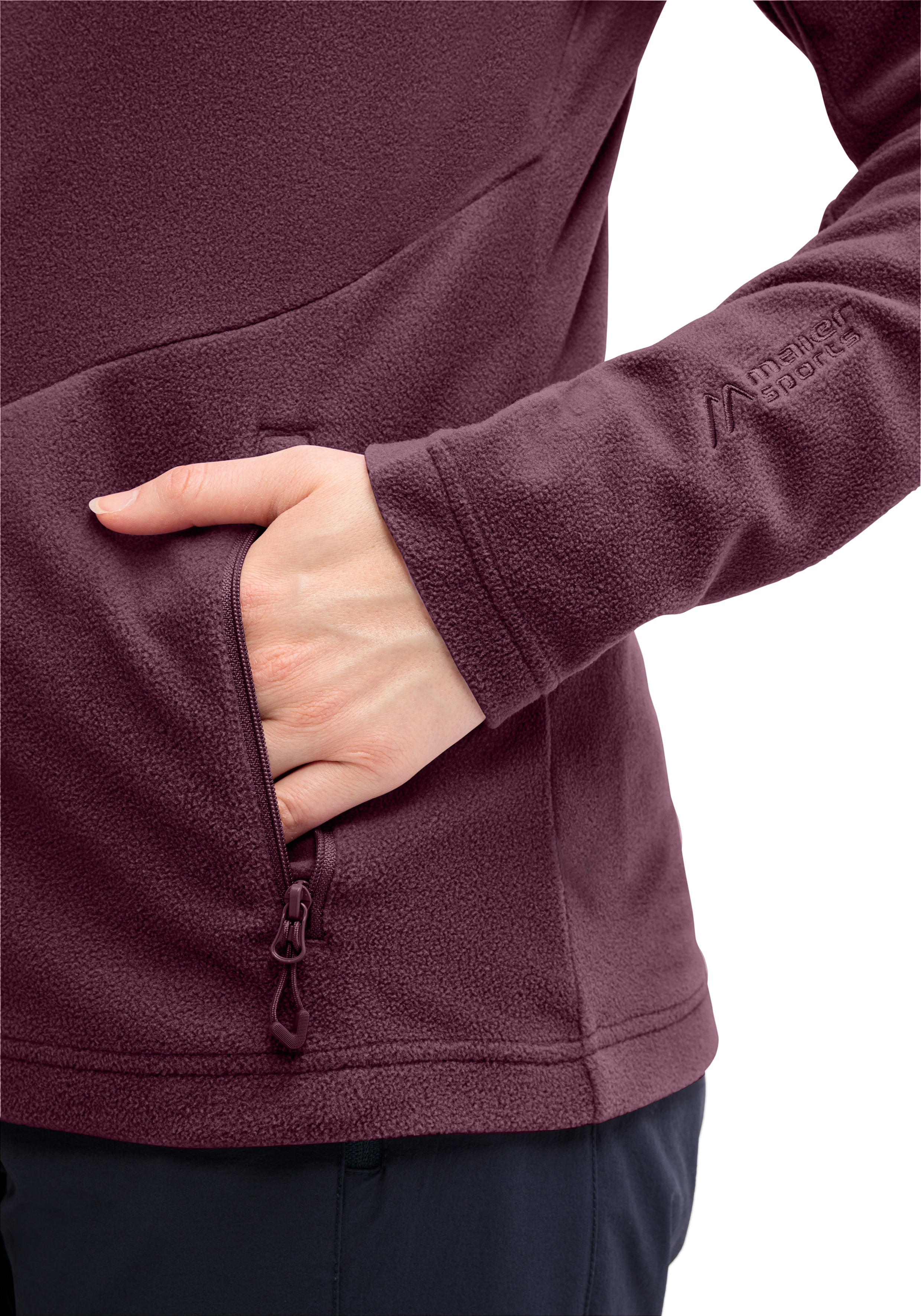 Langarm, Fleece, Mantel, Pullover, Jacke