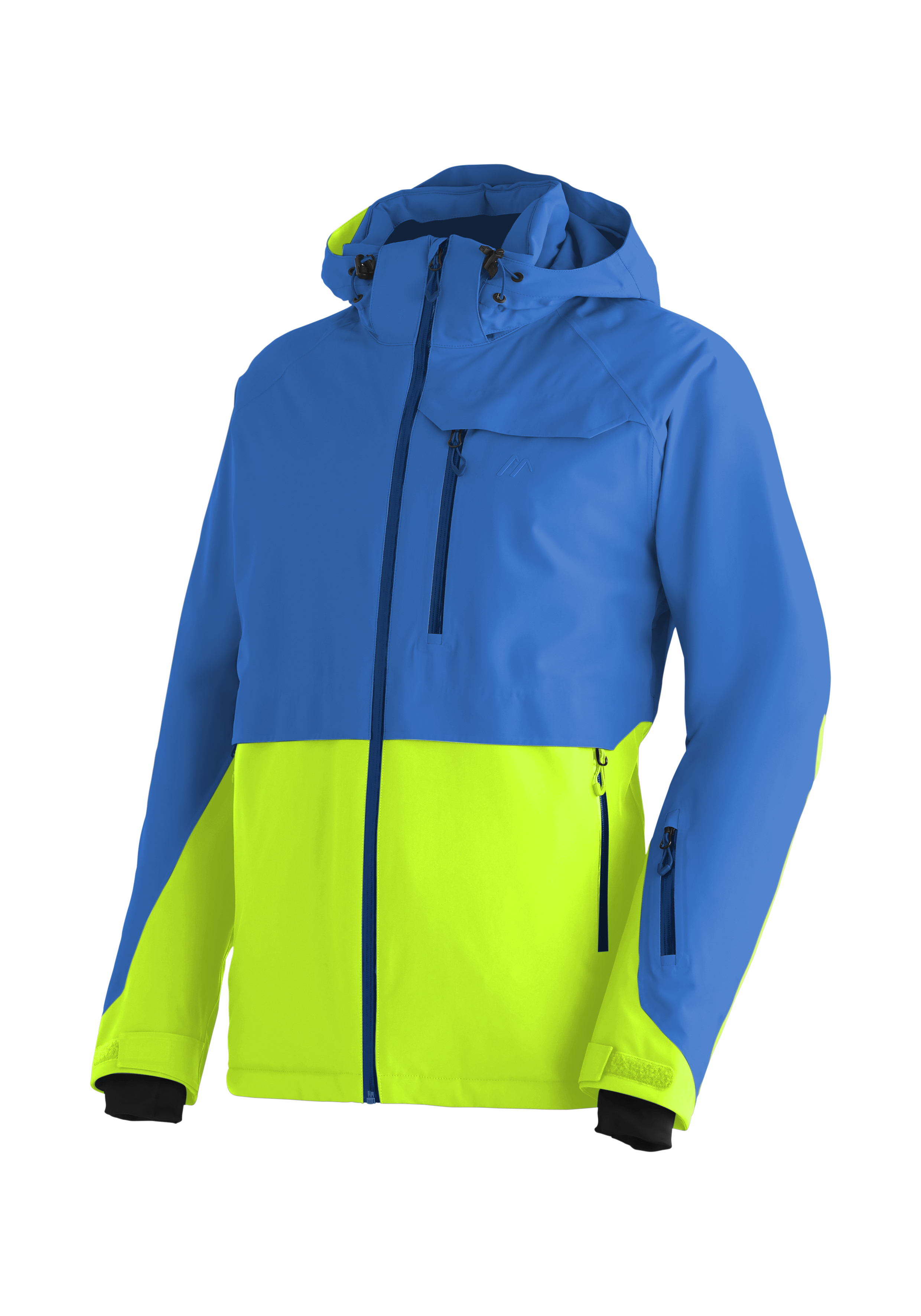 Softshell, Hardshell, Jacket, Blue, Neon Yellow