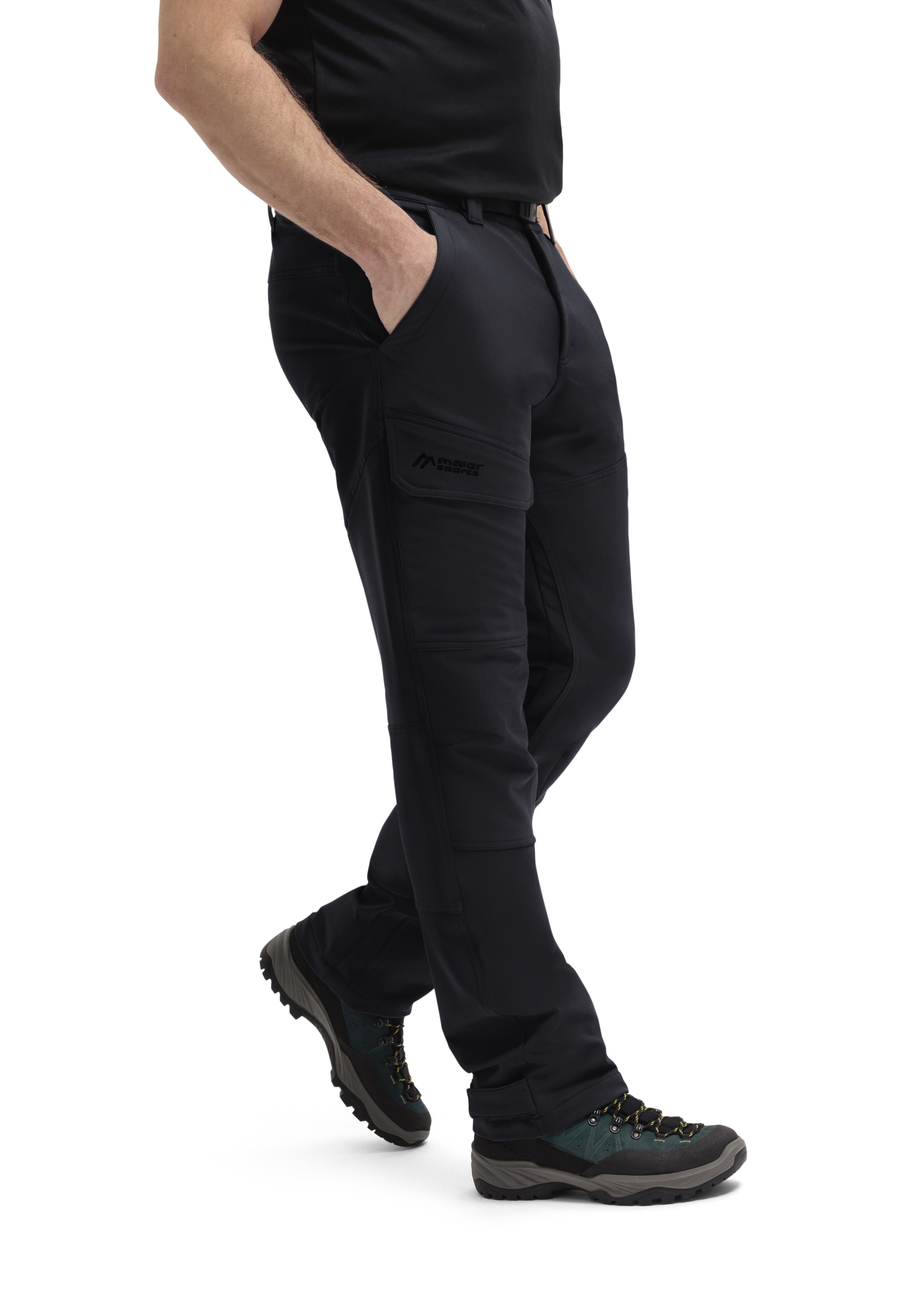 Fleeceflex M Hose, Outdoor, Cargo, Schwarz, Kniepolster