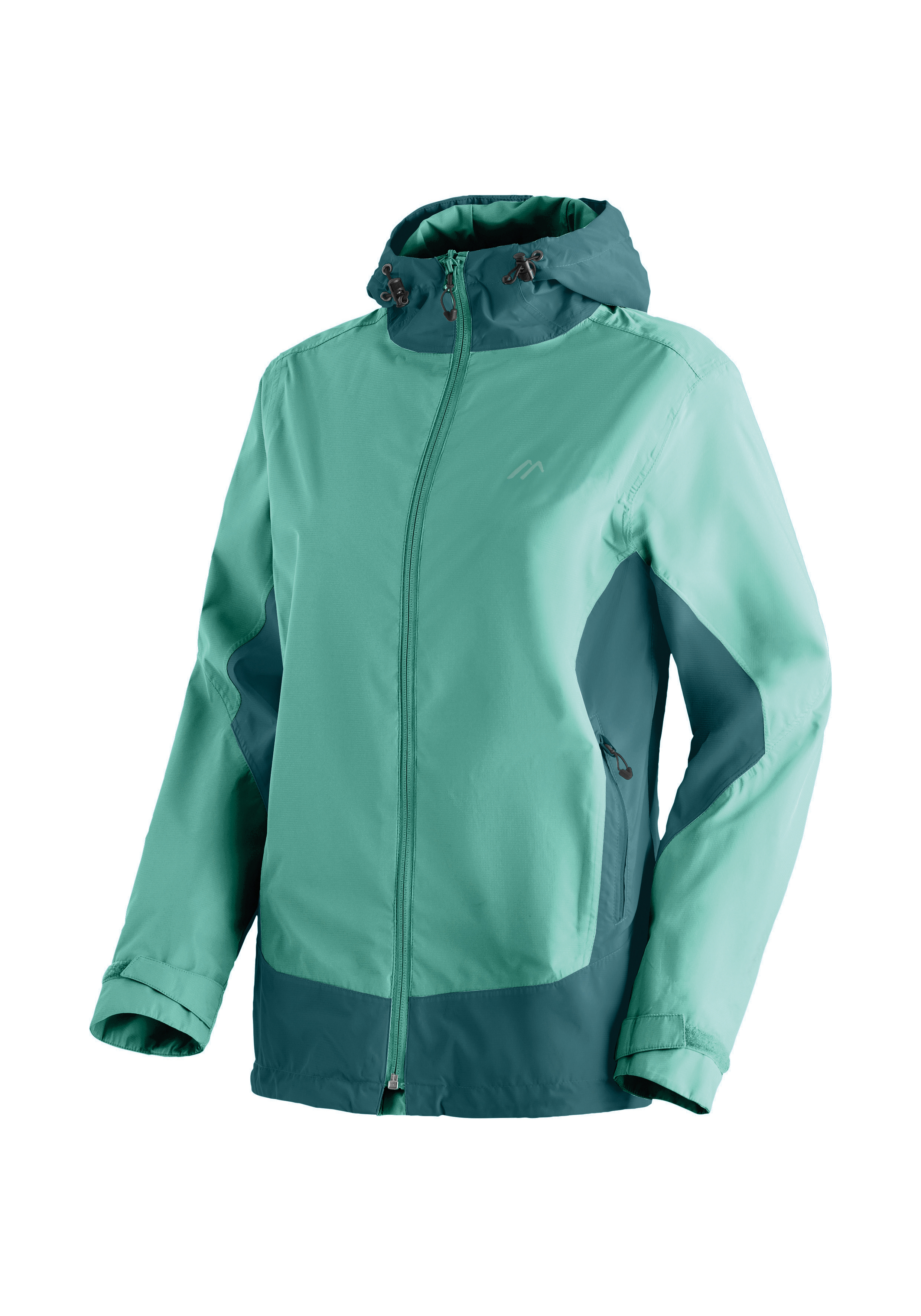 Brocken W Regenjacke, Damen, Mehrfarbig, Reißverschluss, Kapuze