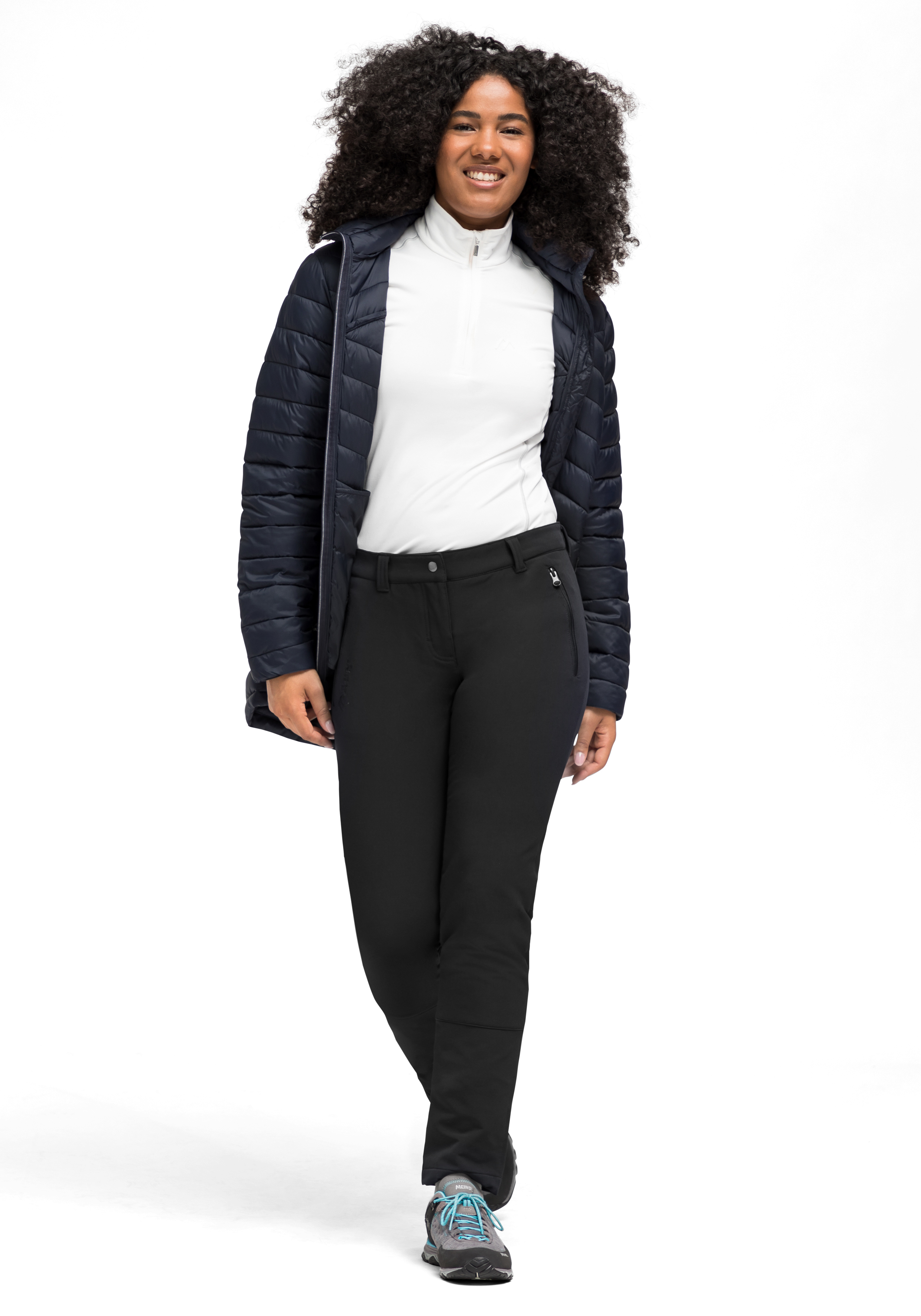 Helga slim Mantel, Jacke, Hosen, Langarm, Blazer, jacke, Pufferjacke, Outerwear, Marineblau, Damen