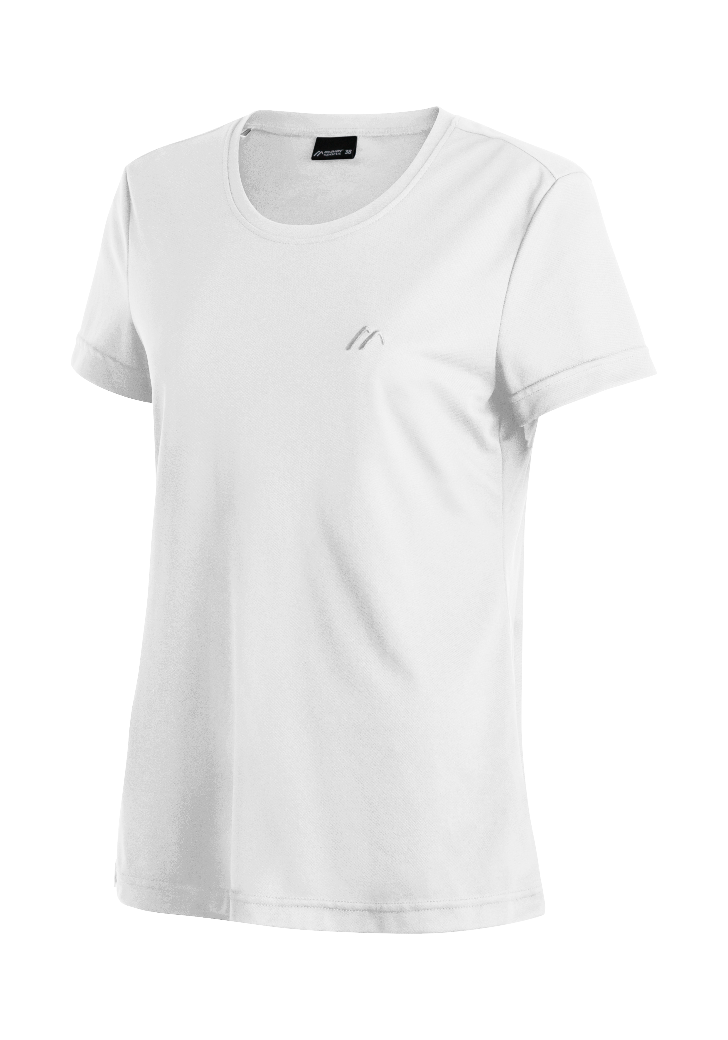 T-Shirt, Weiß, Kurzarm, Rundhals, Mini-Logo