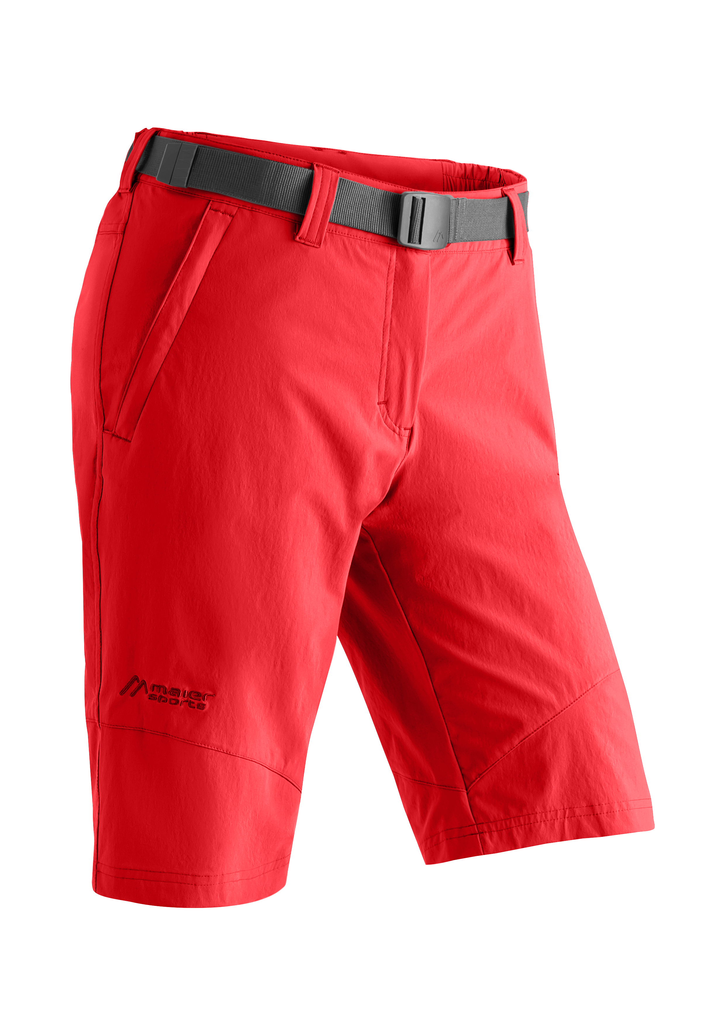 Hose, Shorts, Rot, Gürtel, Outdoor
