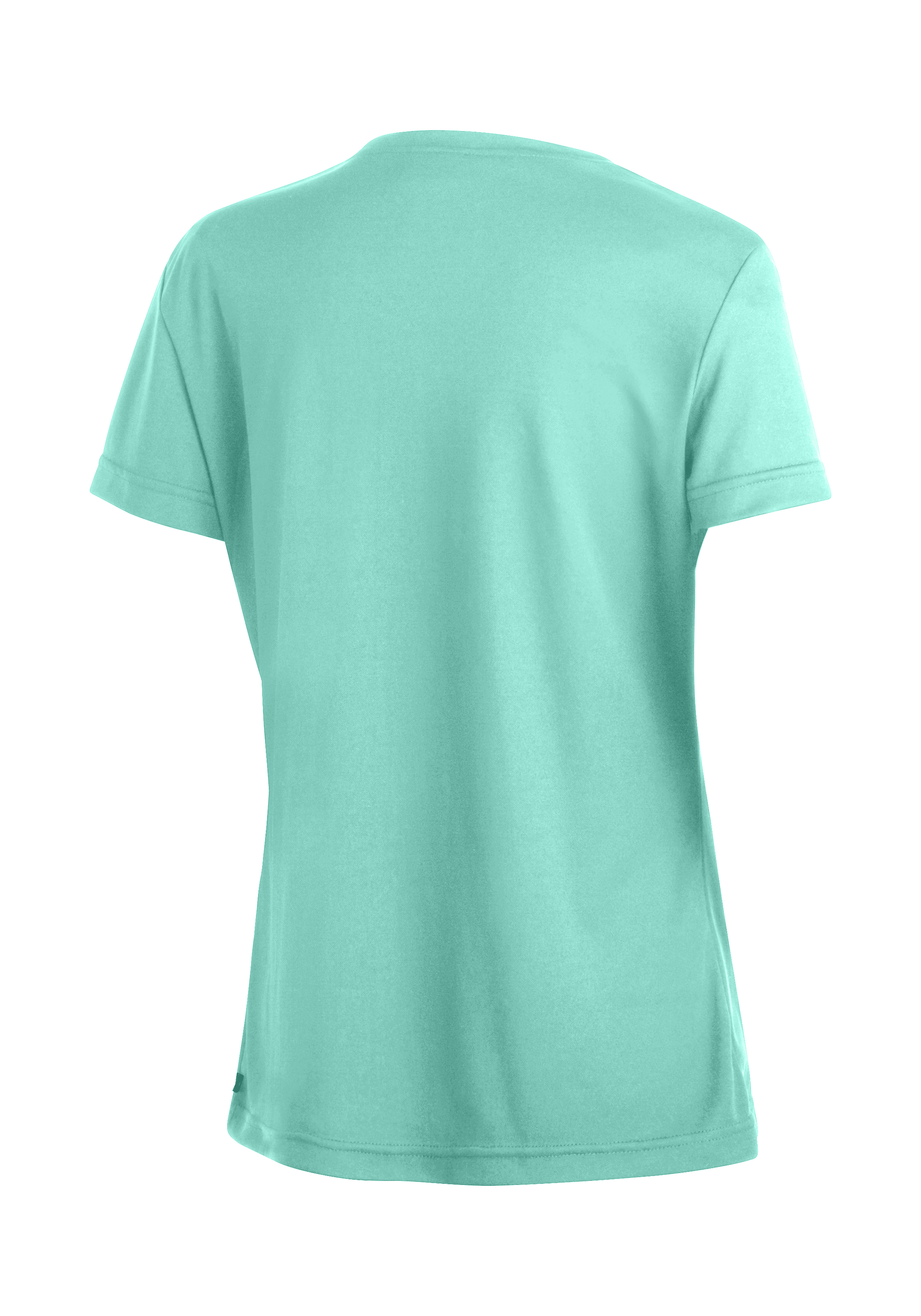 T-Shirt, Kurzarm, unifarbene, Baumwolle, mintgrün