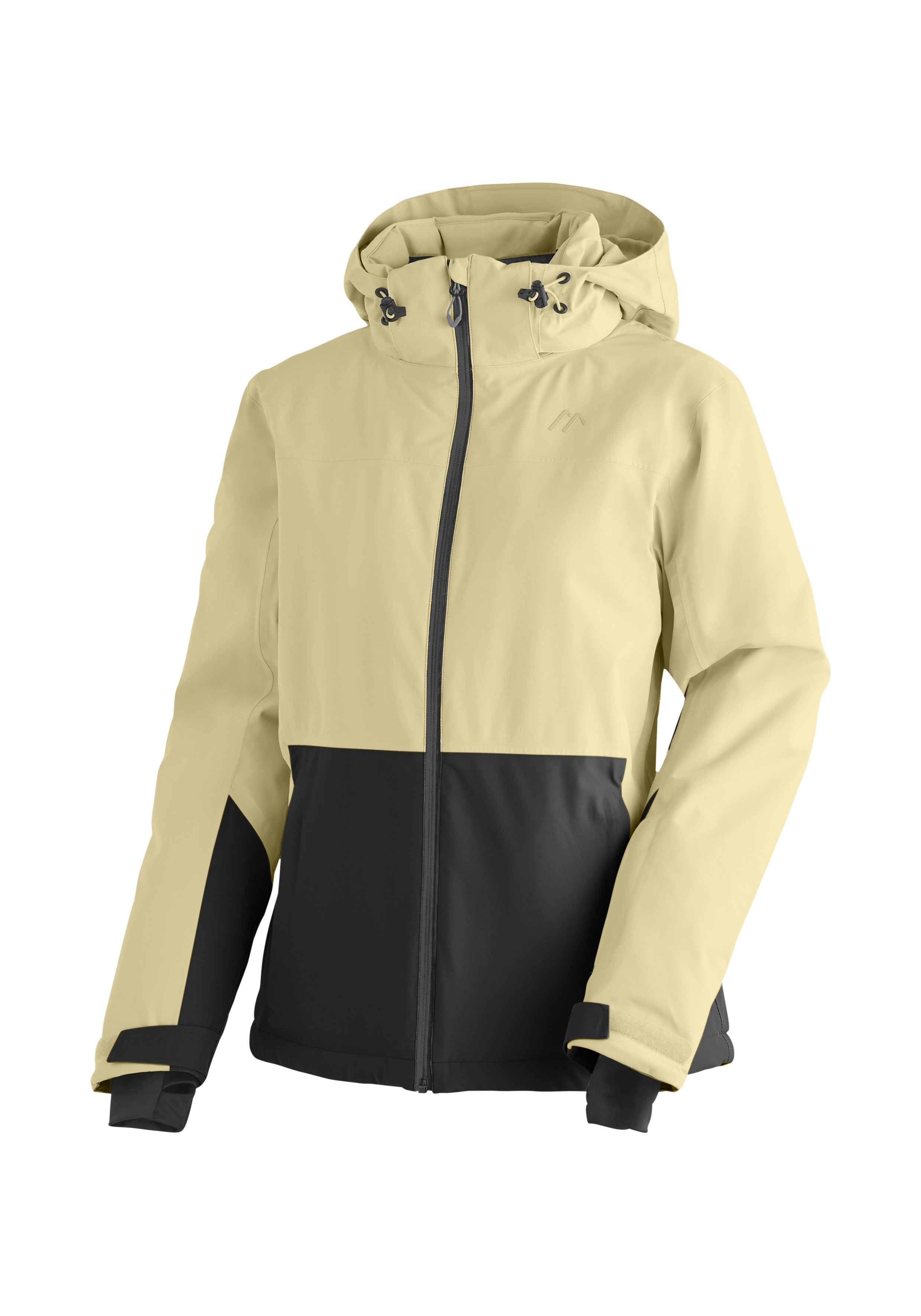 Regenjacke, Zweifarbig, Kapuze, Wasserdicht, Reißverschluss