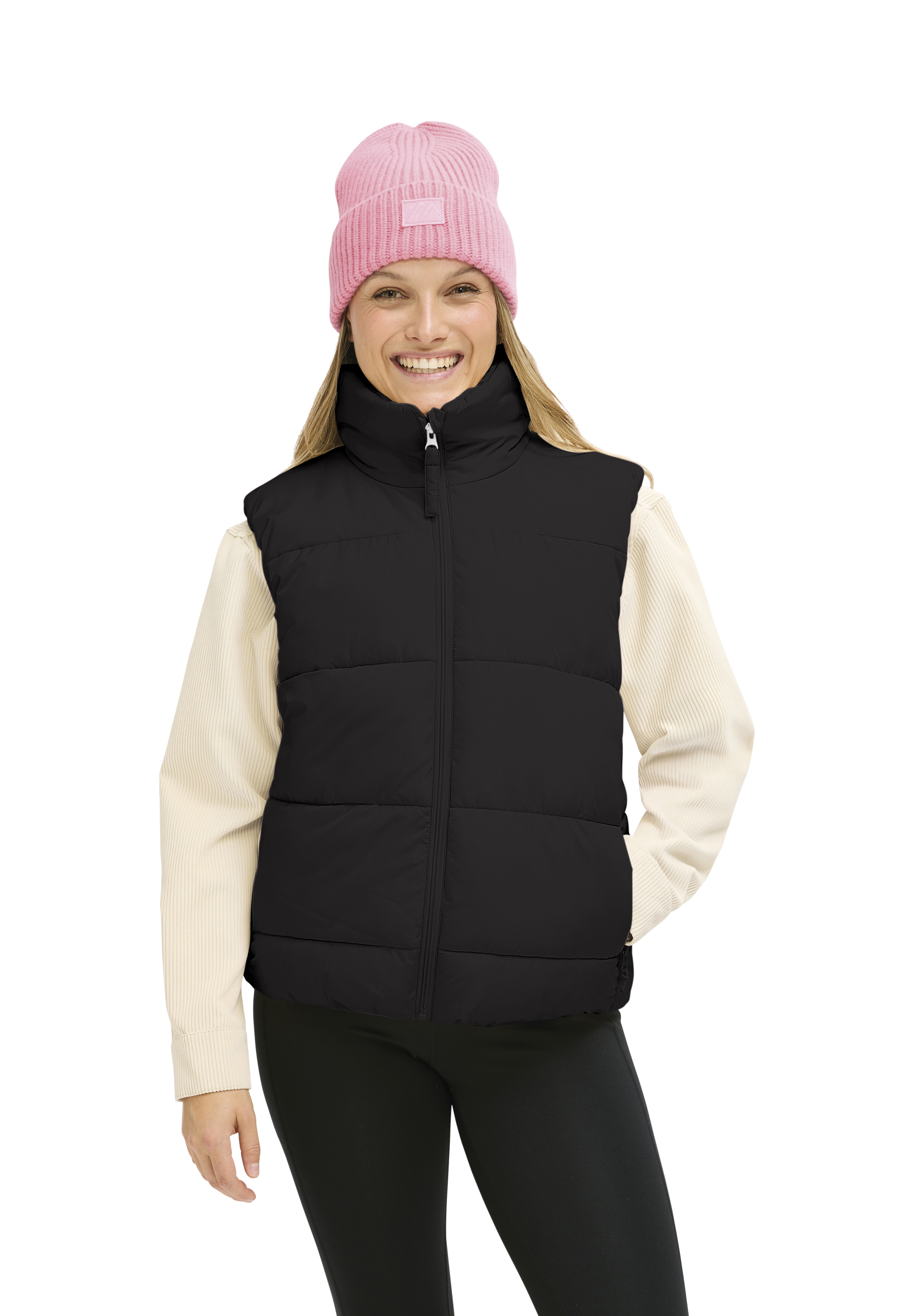 Heatcore Vest W 2.0 dunkle Daunenjacke, Weste, Puffer, schwarz, Isoliert