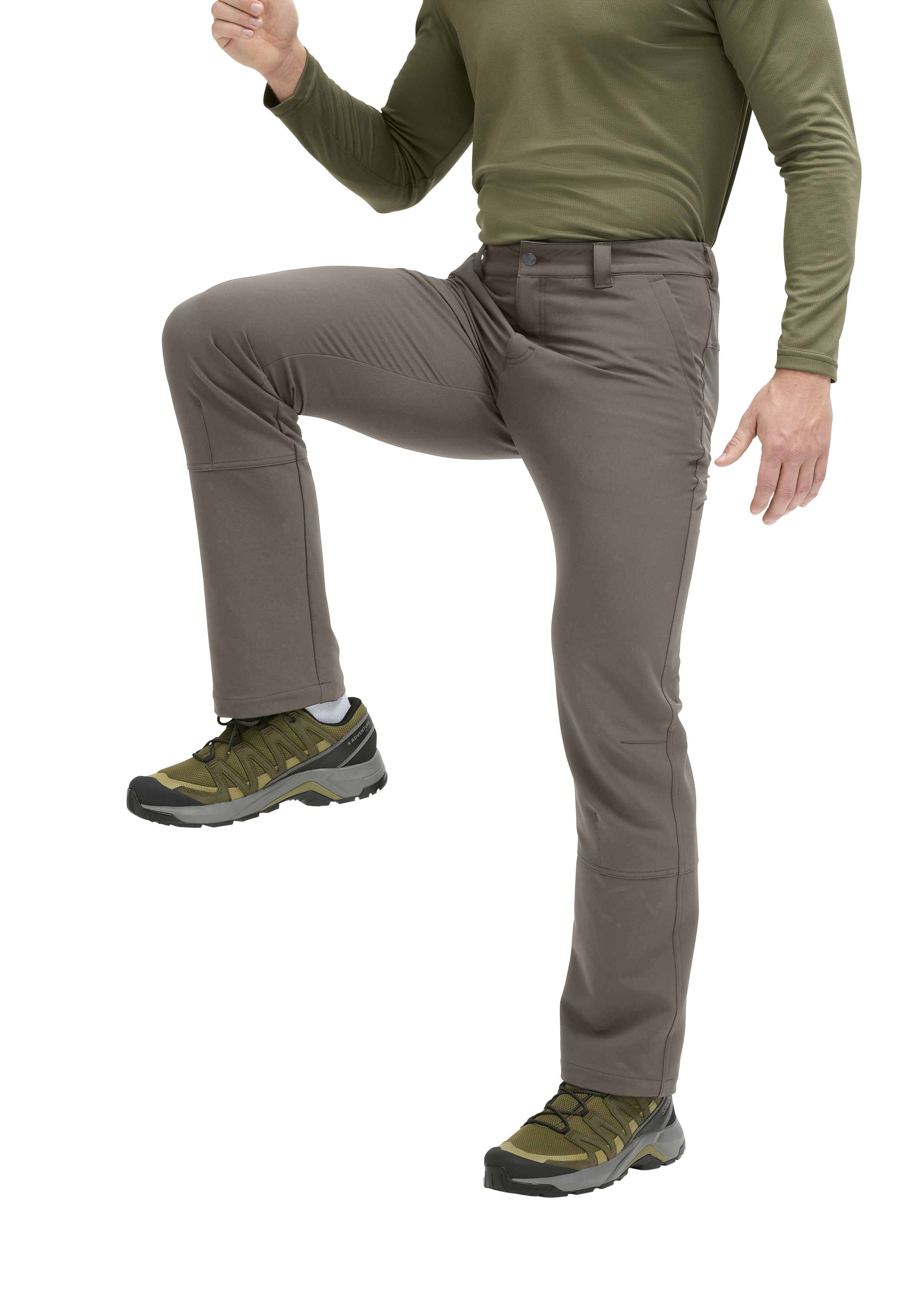 Essential Flex M Militärgrün, Hose, Outdoorhose, Klettverschluss, Stoffhose