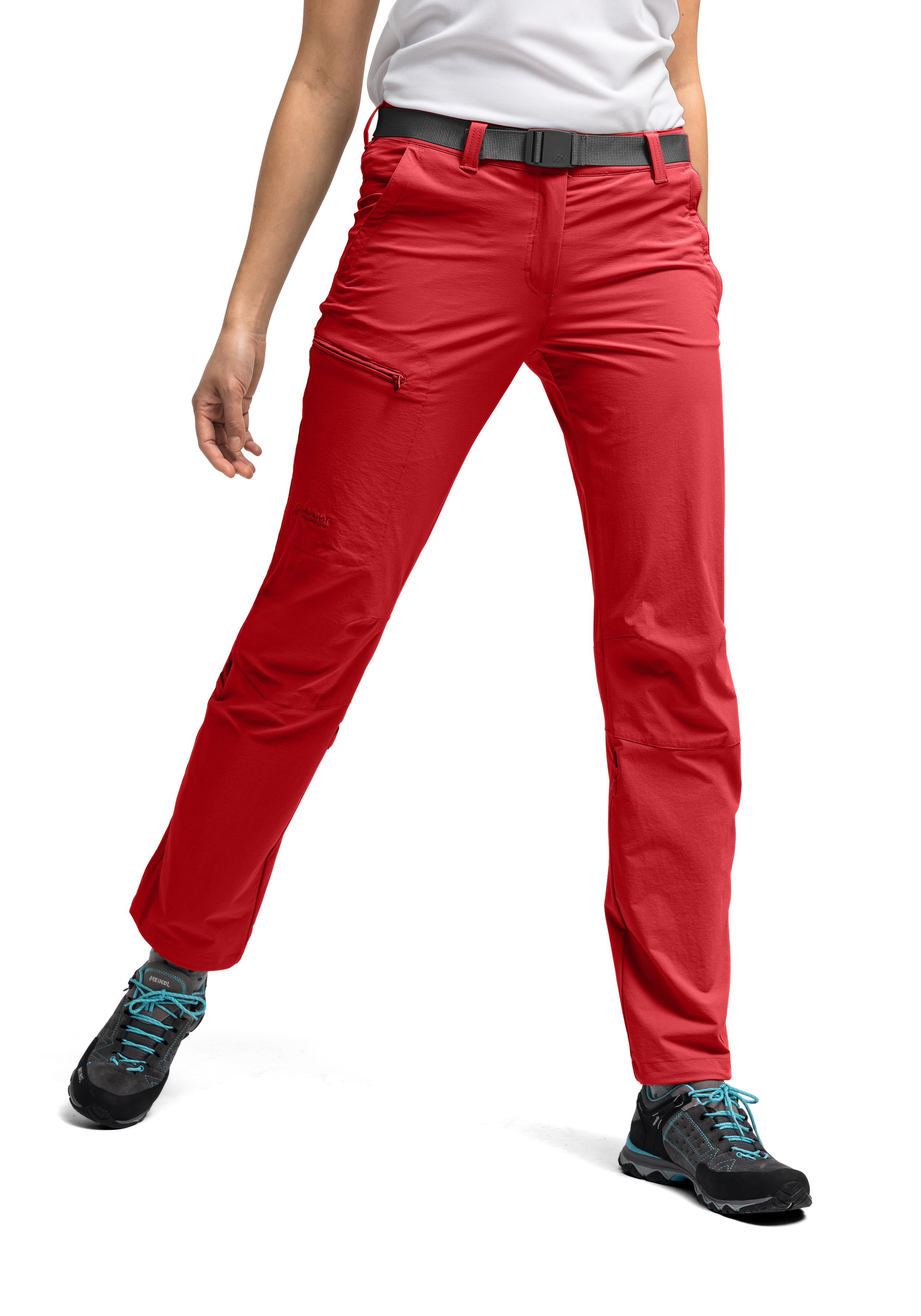 Lulaka hose, outdoor, rot, tailliert, Reißverschluss-Tasche