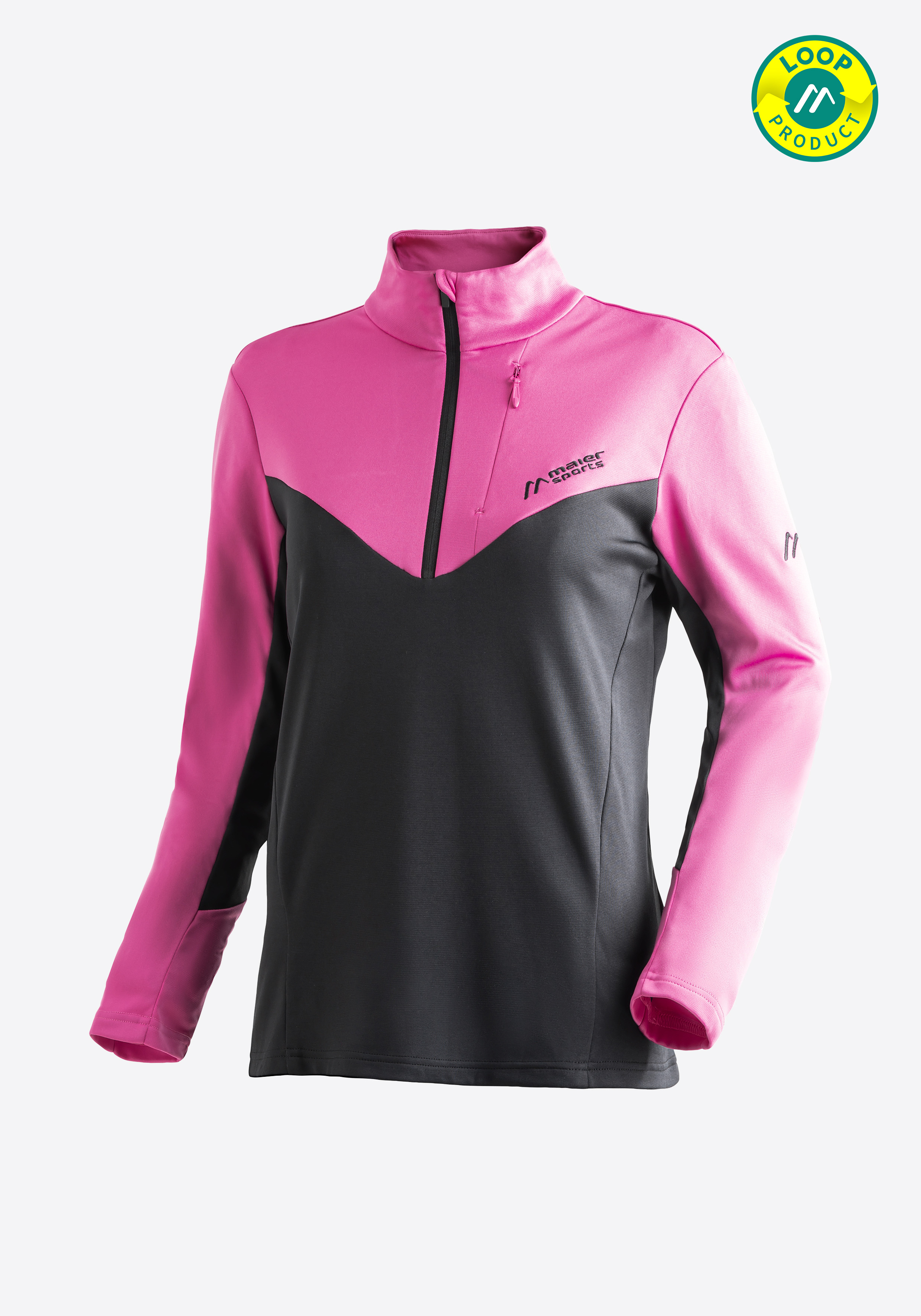 Evii Mantel, Langarm, Jacke, Fleece, Kapuzenpulli