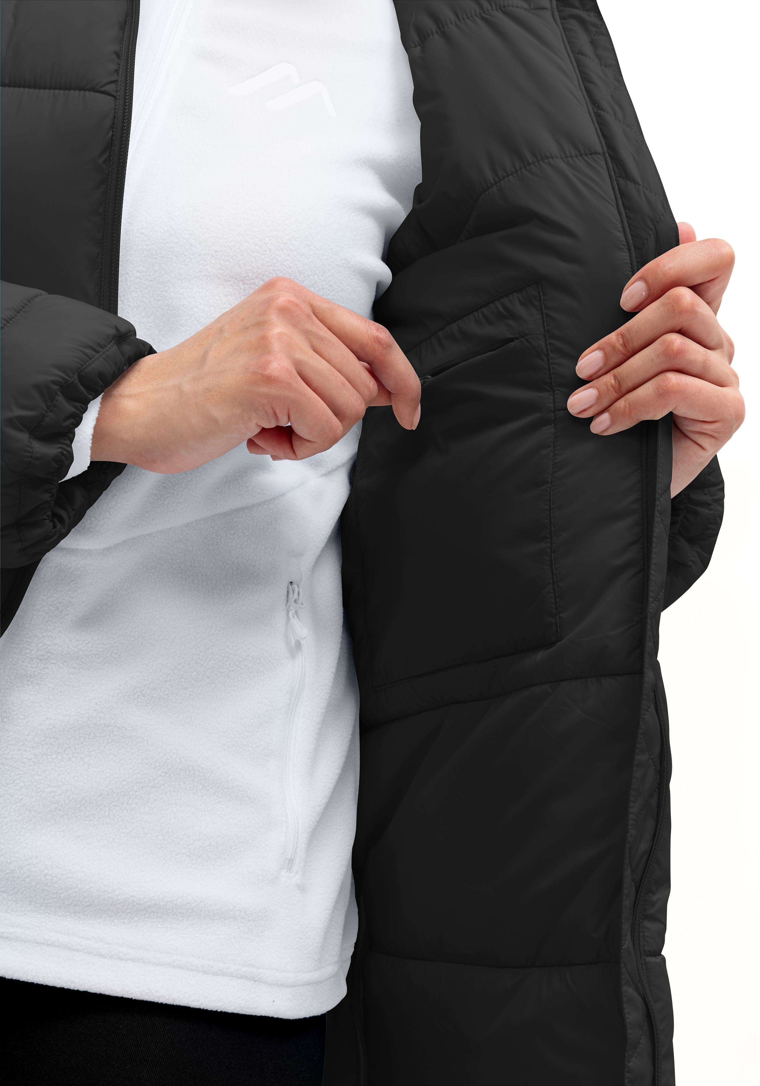 Mantel, Jacke, Finger, Weste, Langarm