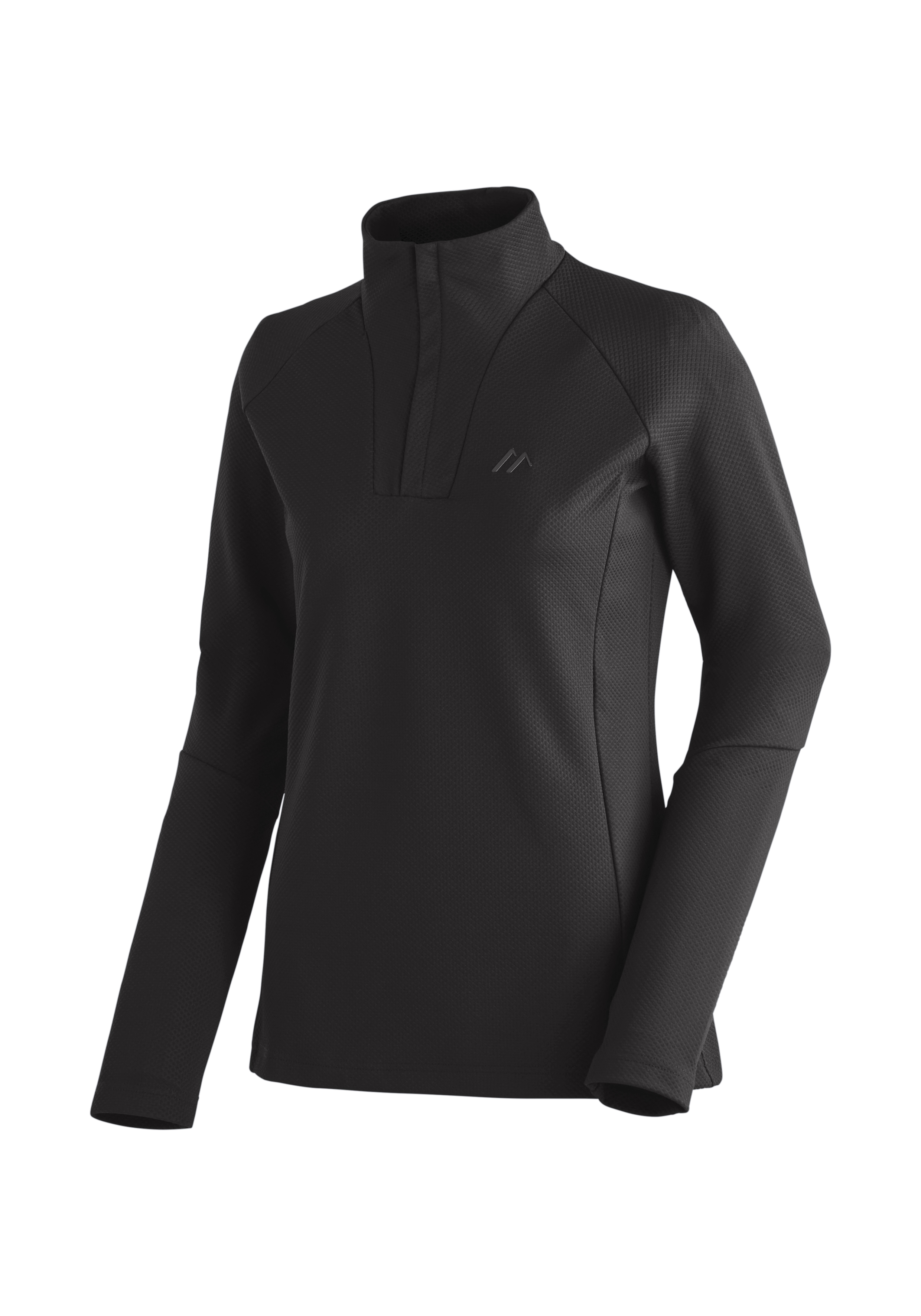 Rogla HZ W Langarmshirt, Schwarz, Polyester, High-Tech, Kragen