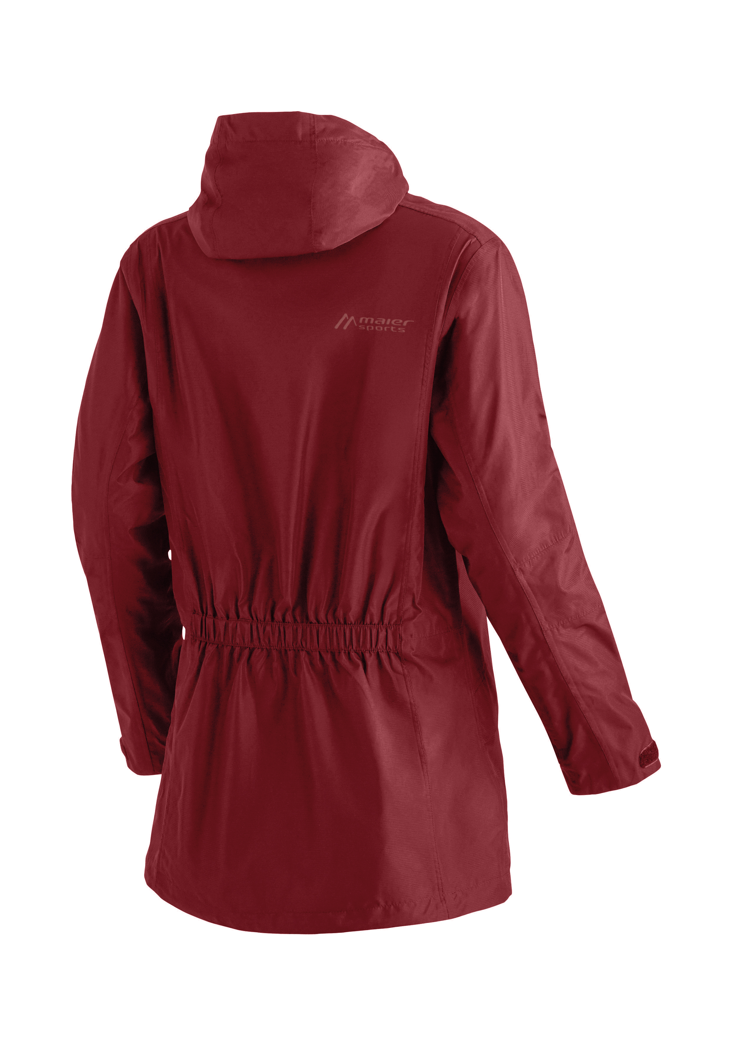 jacke, regenjacke, kapuze, taillierte-gürtel, roter-farben