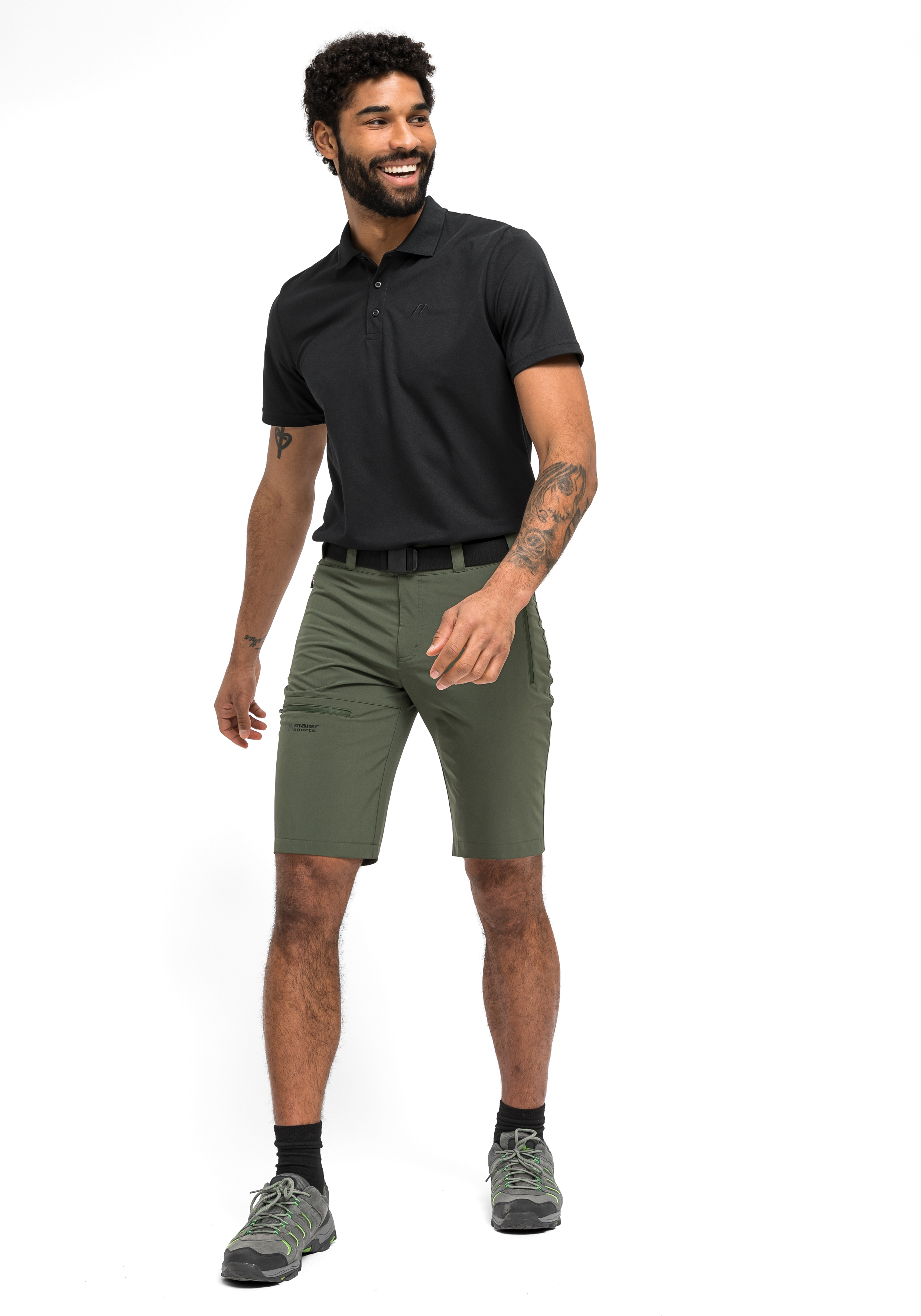Tech Belt Eco Kurze Hose, Erwachsener, Männlich, Mann, Person, Kurze Hose, Erwachsener, Männlich, Mann, Person, Polohemd, Shorts, T-Shirt, Kletter-/Outdoor-Schuhe, Camping-Outfit