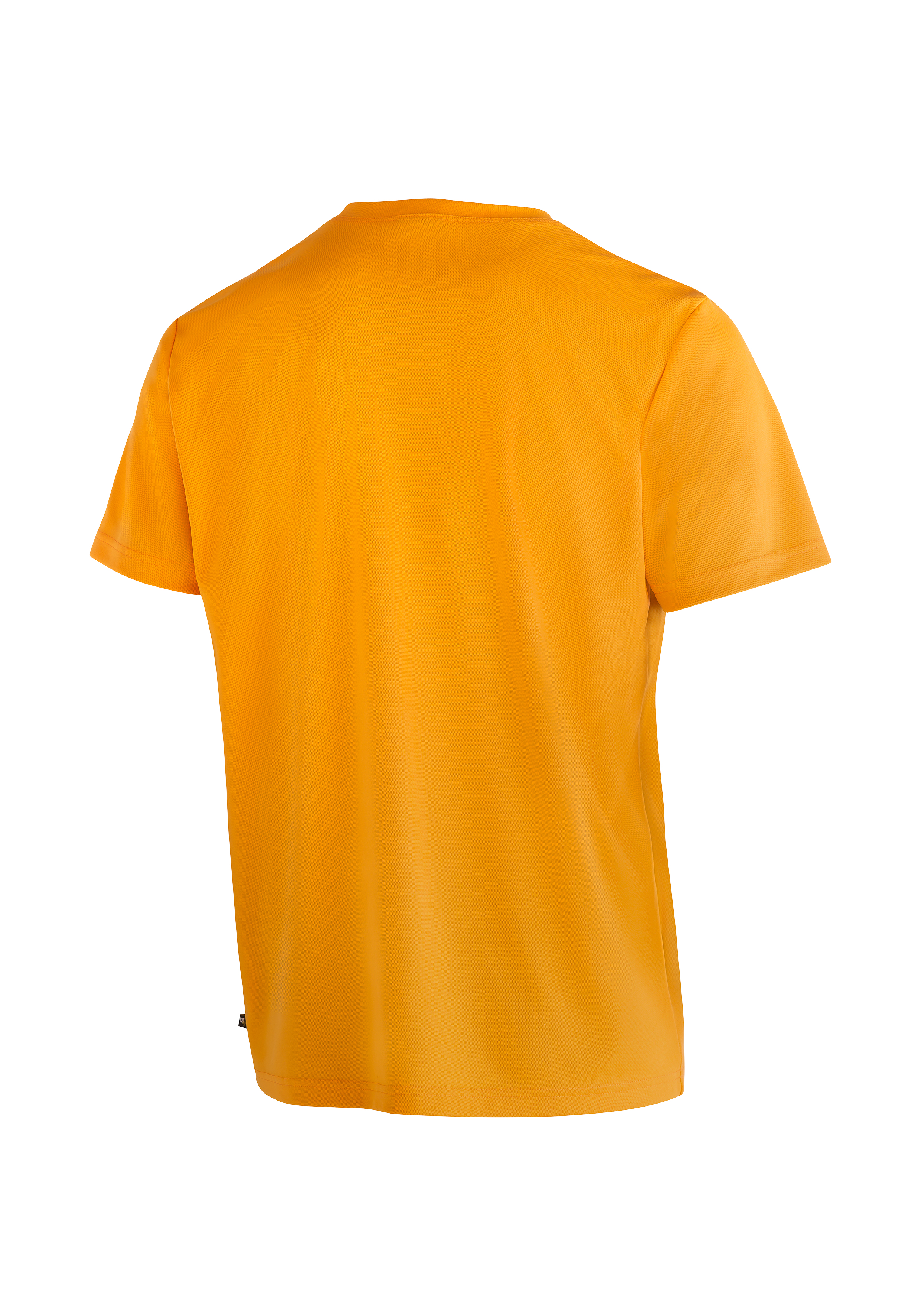 T-Shirt, Kurzarm, Geldorange, Unifarben, Kleidung