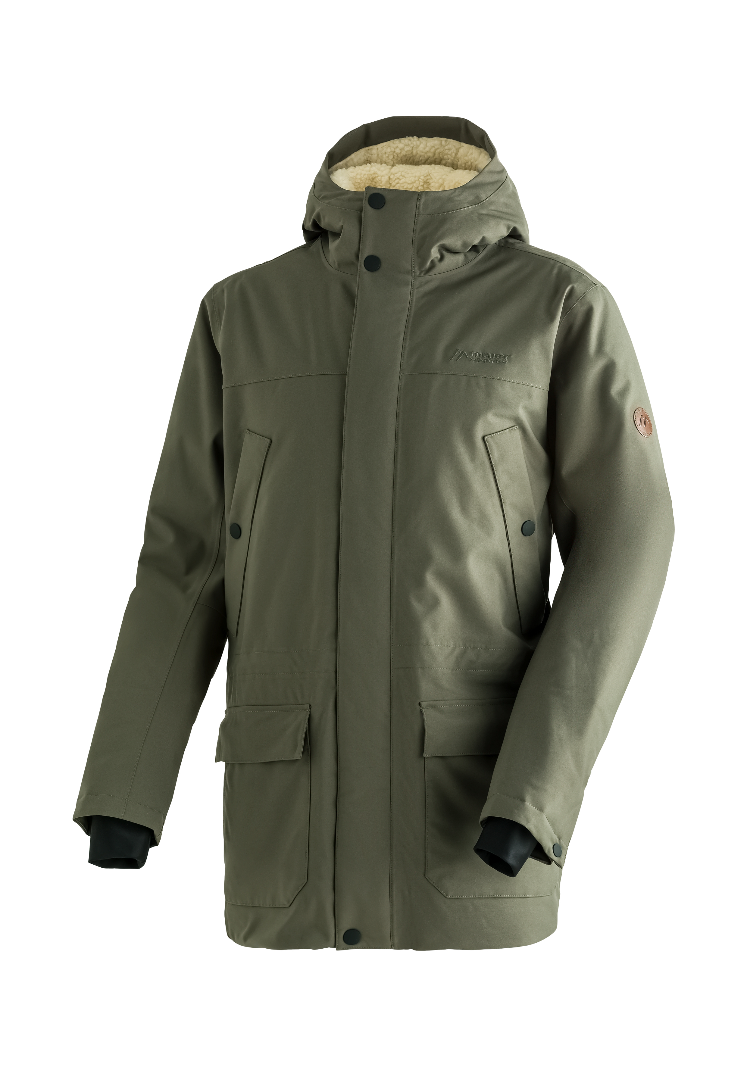 Bekleidung, Mantel, Jacke, Bekleidung, Mantel, Jacke, Bekleidung, Mantel, Jacke, Parka, Mantel, Olivgrün, Fleece-Futter, Wasserabweisend