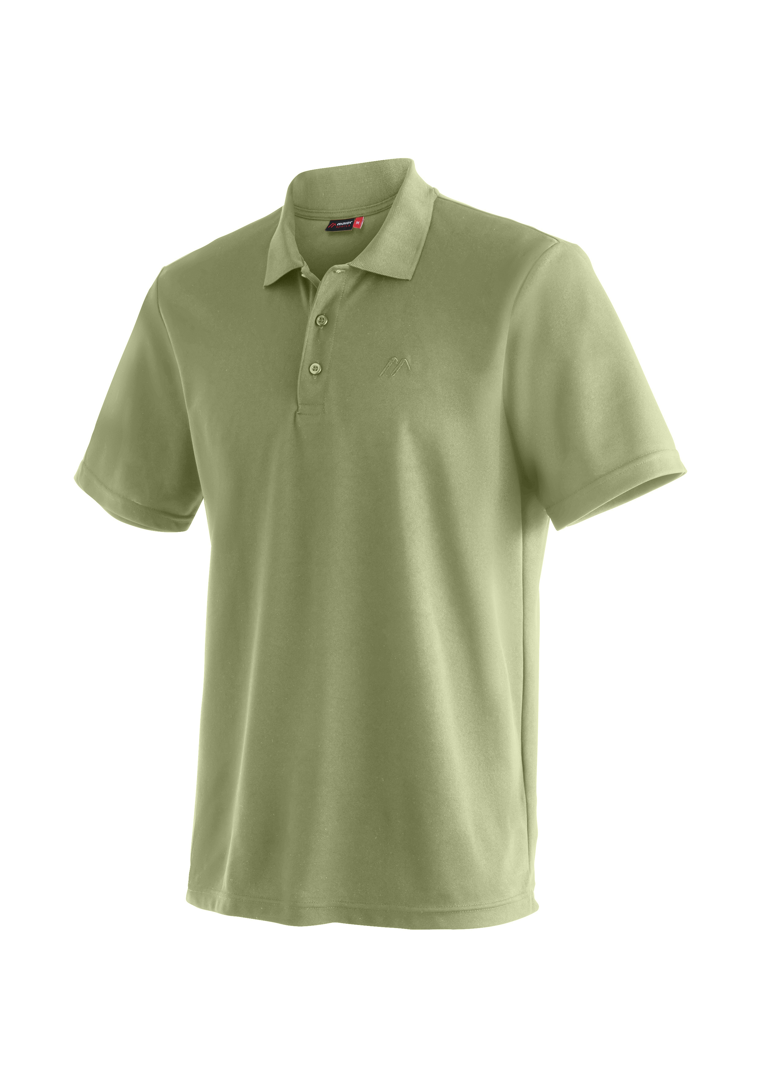 Polo-Shirt, Kurzarm, Polo, Olivgrün, Kragen