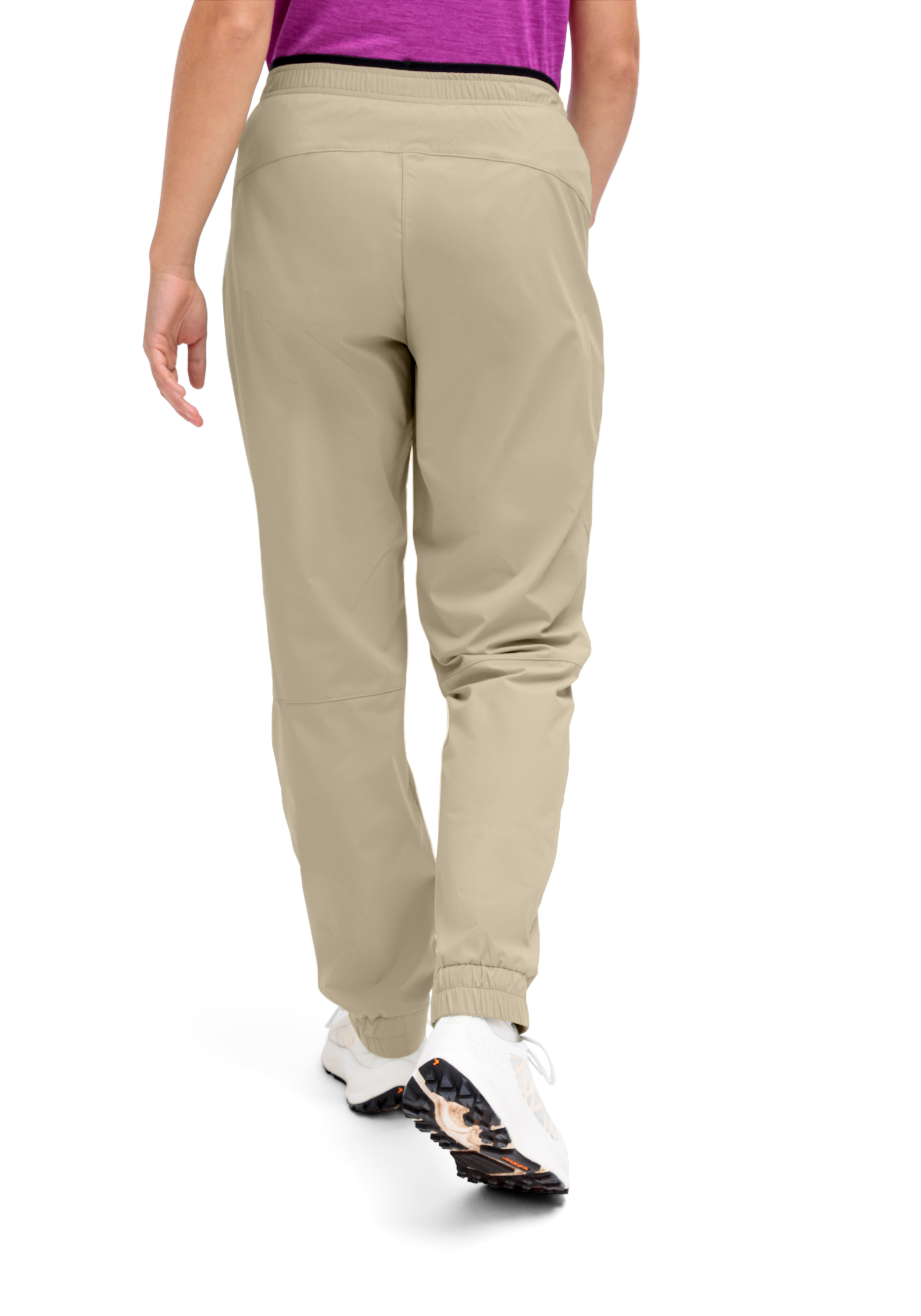 hose, beige, sportlich, elastisch, stretch