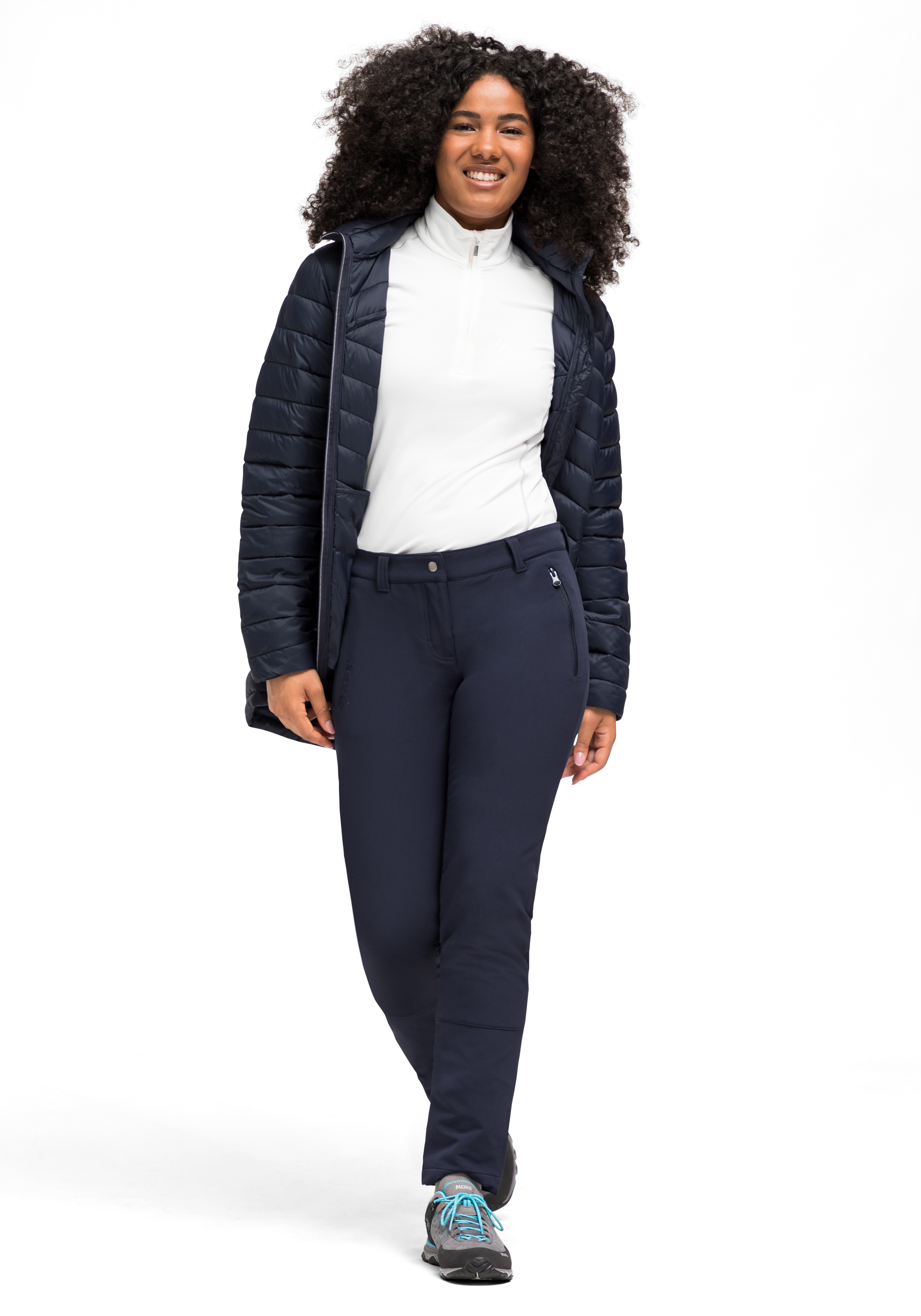 Helga slim Mantel, Jacke, Hosen, Langarm, Blazer, Damenjacke, Pufferjacke, Navy, Mantel, Weste