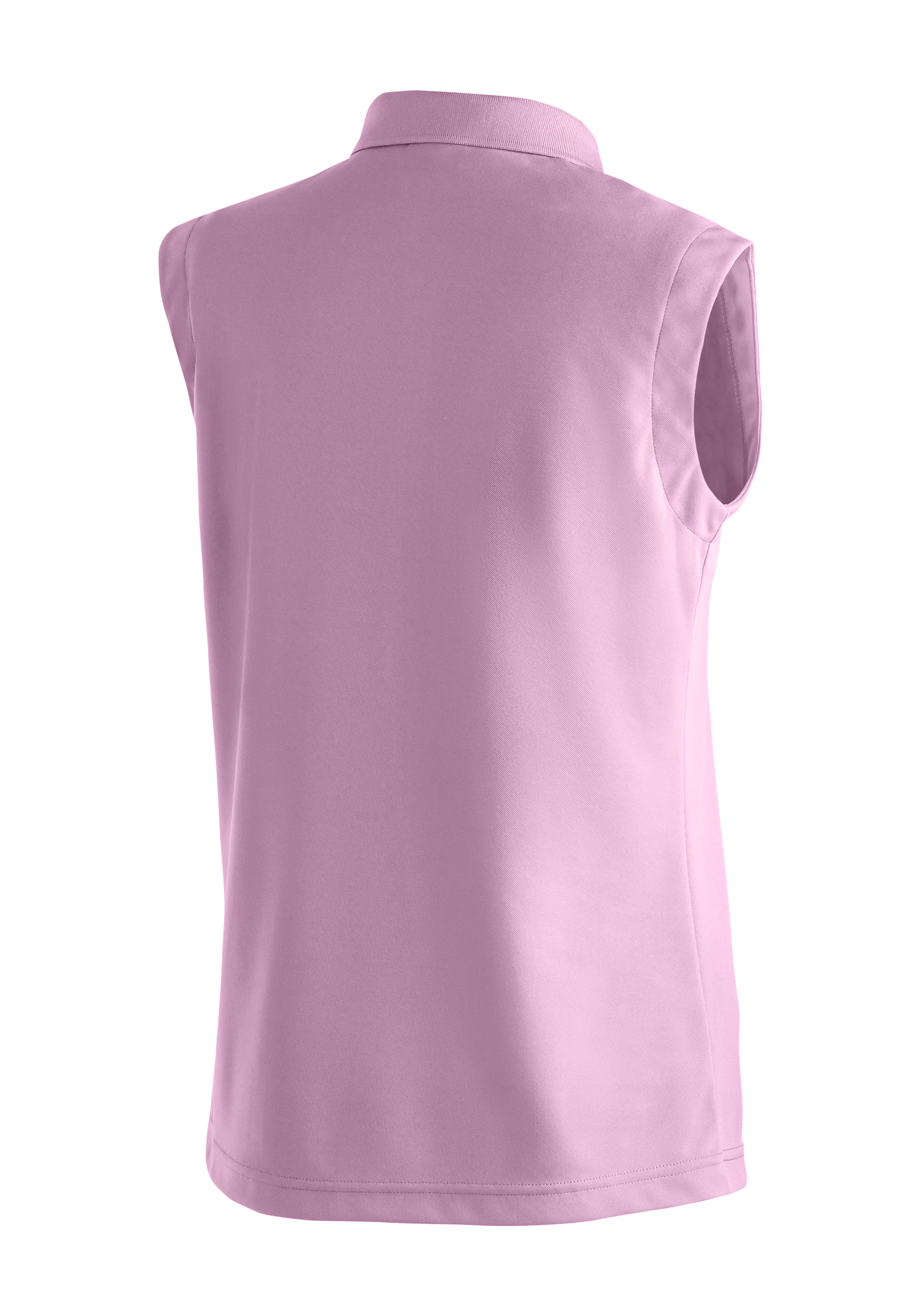 Ulrike sleeveless Weste, Gehäusearm, Pastelllila, Schnittbild, Kragenlose