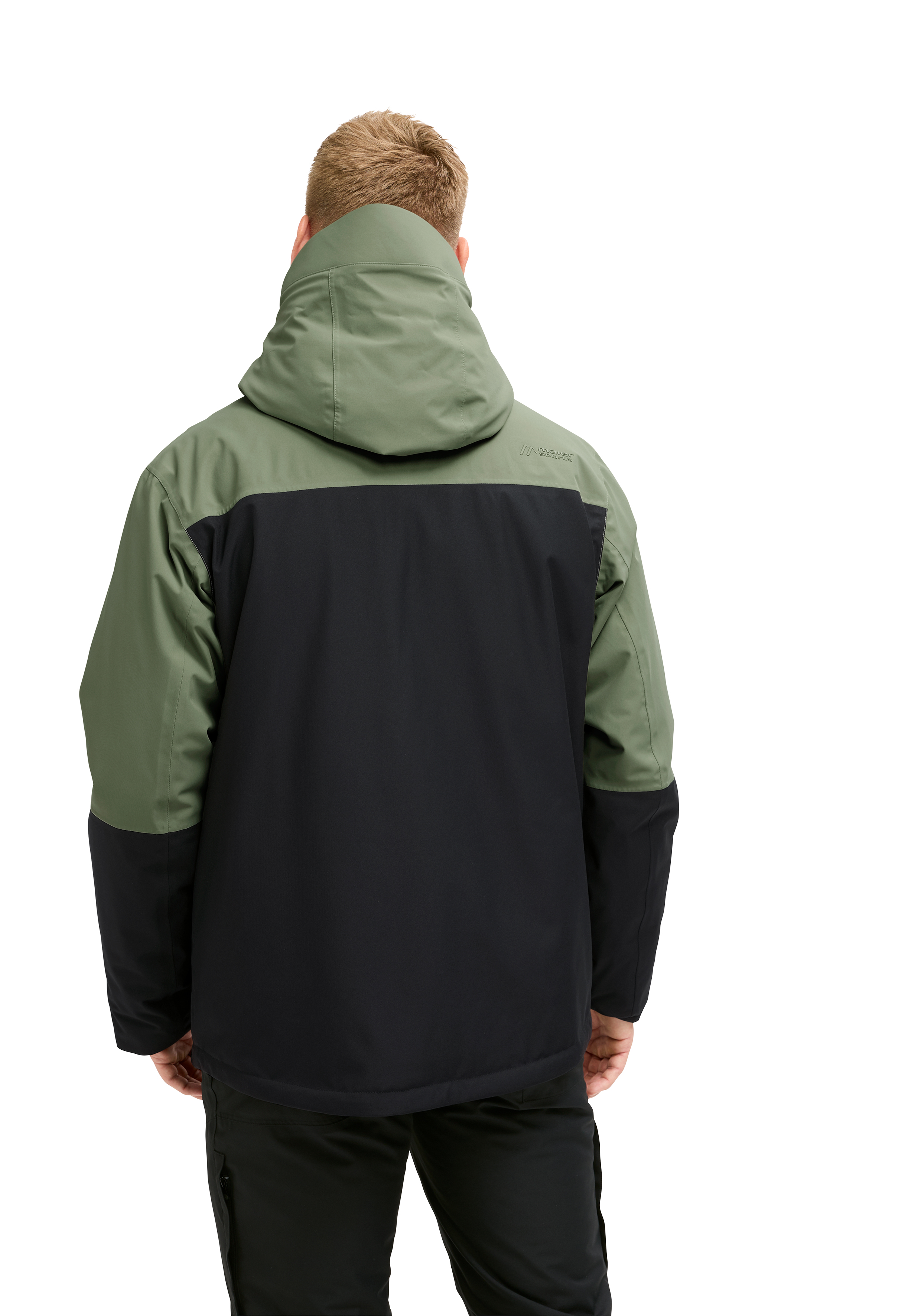 jacke, windbreaker, zweifarbig, kapuze, reversseite