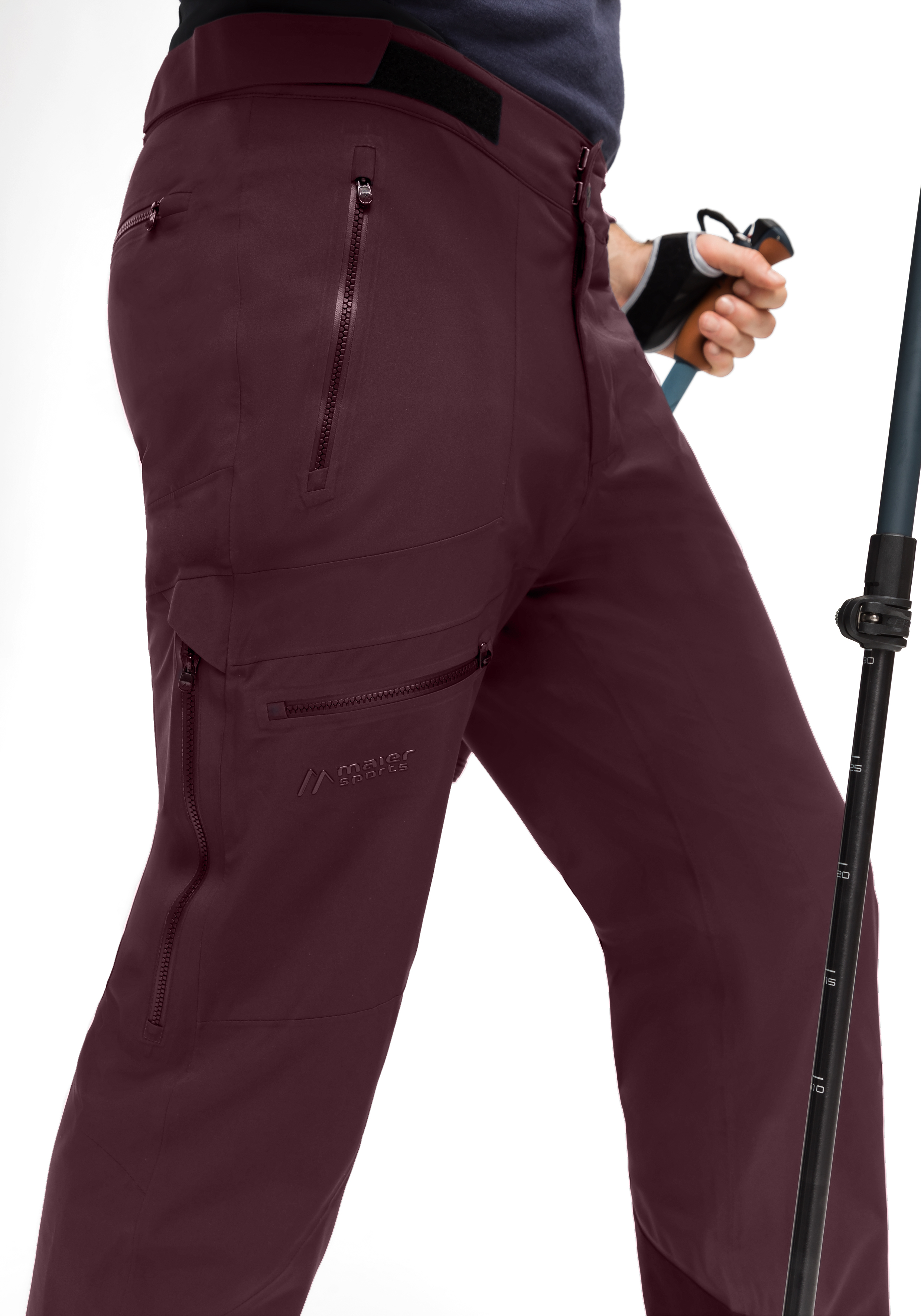 Liland P3 Pants M Hosen, Erwachsener, Männlich, Mann, Person, Körperteil, Finger, Hand, Person, Körperteil, Finger, Hand, Person, hose, Wanderhose, Hose, Reißverschluss, tarnrot