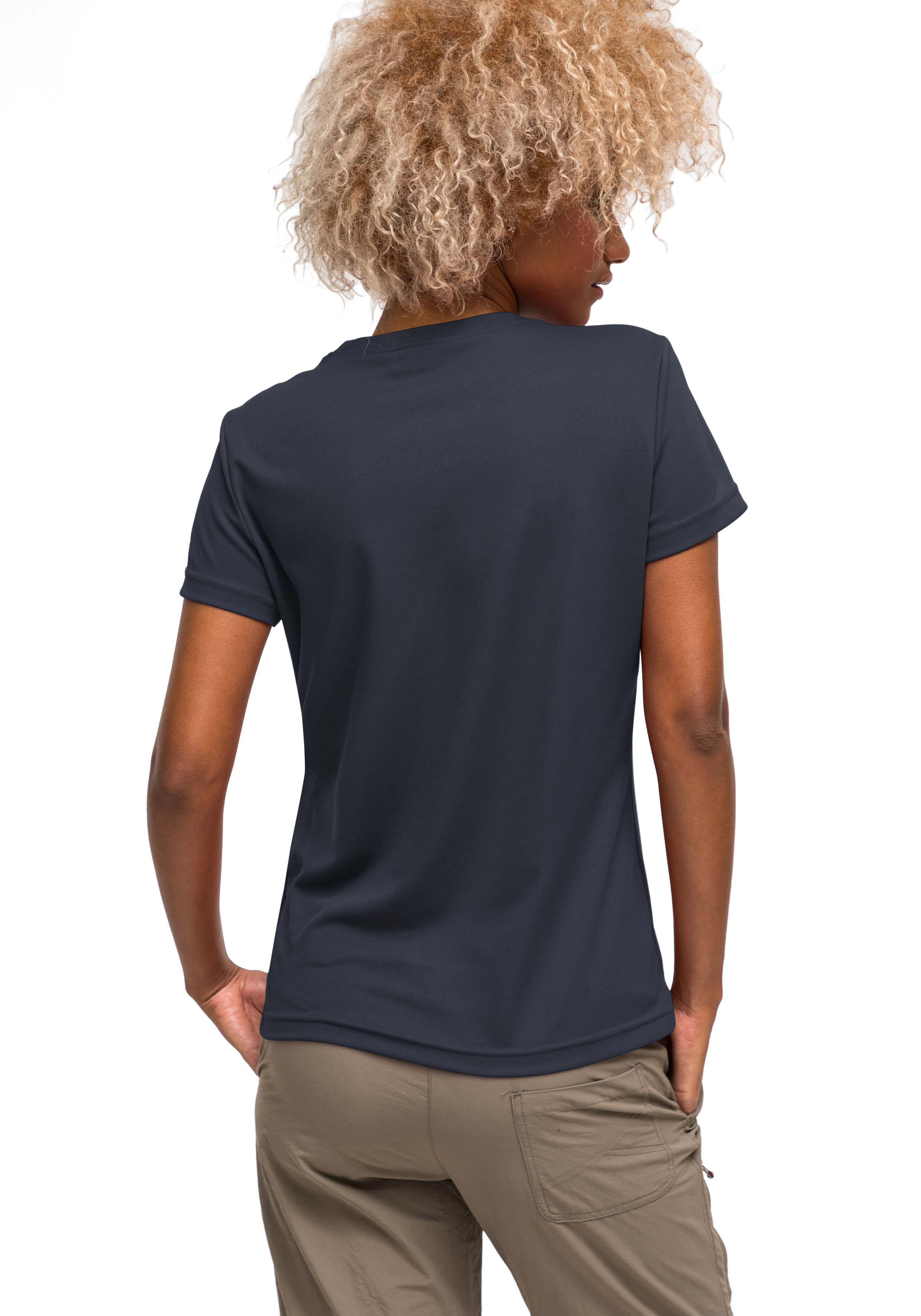 Waltraud T-shirt, Erwachsener, Männlich, Mann, Person, T-shirt, Erwachsener, Männlich, Mann, Person, T-shirt, Erwachsener, Männlich, Mann, Person, T-shirt, Erwachsener, Männlich, Mann, Person, T-Shirt, Kurzarm, dunkelblau, uni, Rückenansicht