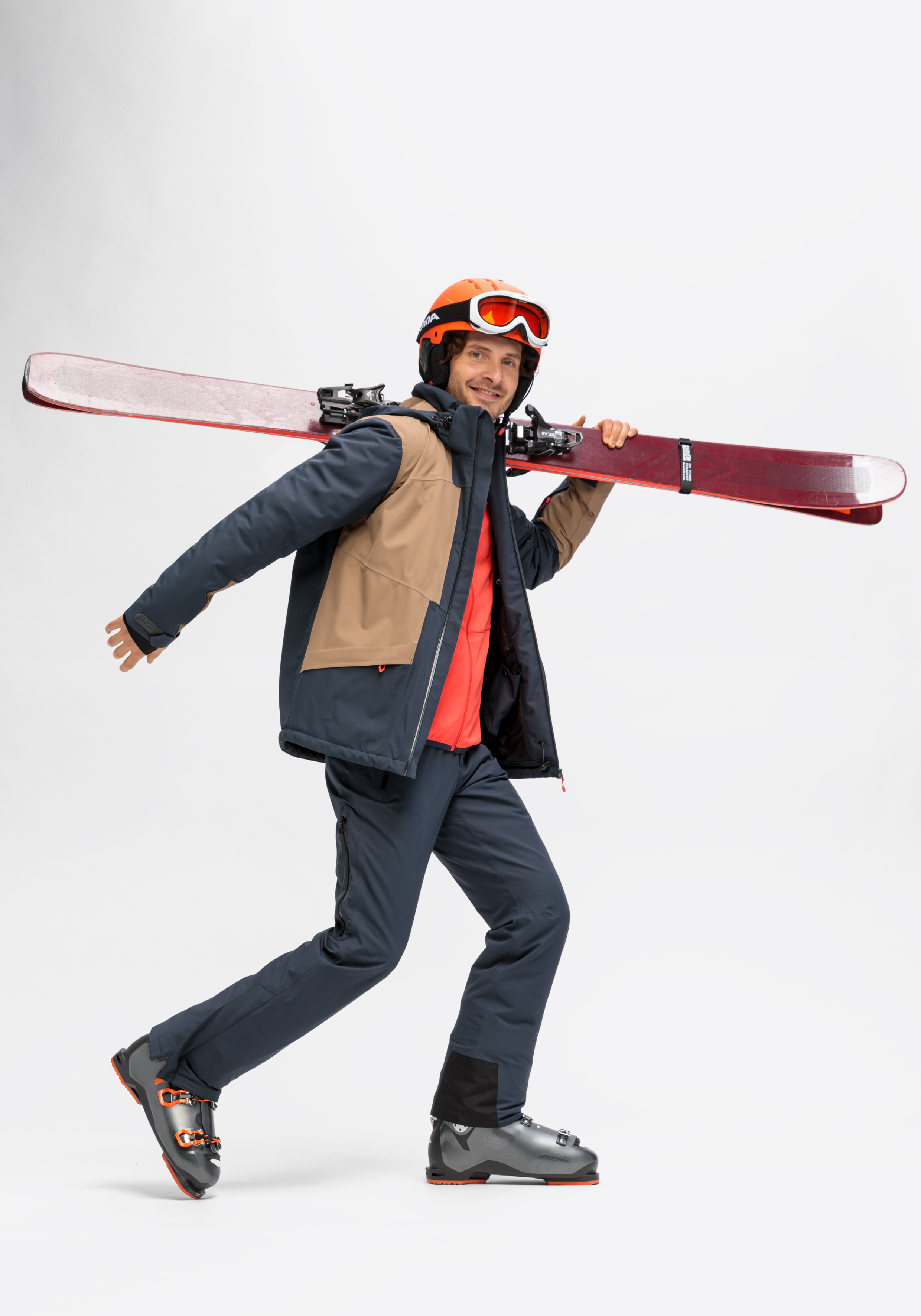 Mantel, Jacke, Helm, Mann, Person