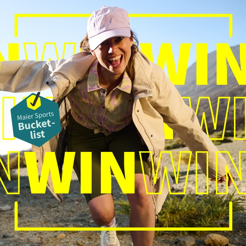 MAS_Gewinnspiel_Bucketlist_SS26_800x800_01 Kappe, Kappe, Jacke, Shorts, Sneaker, Freizeitbekleidung, Outdoor, Sportbekleidung, Damenmode, Reise