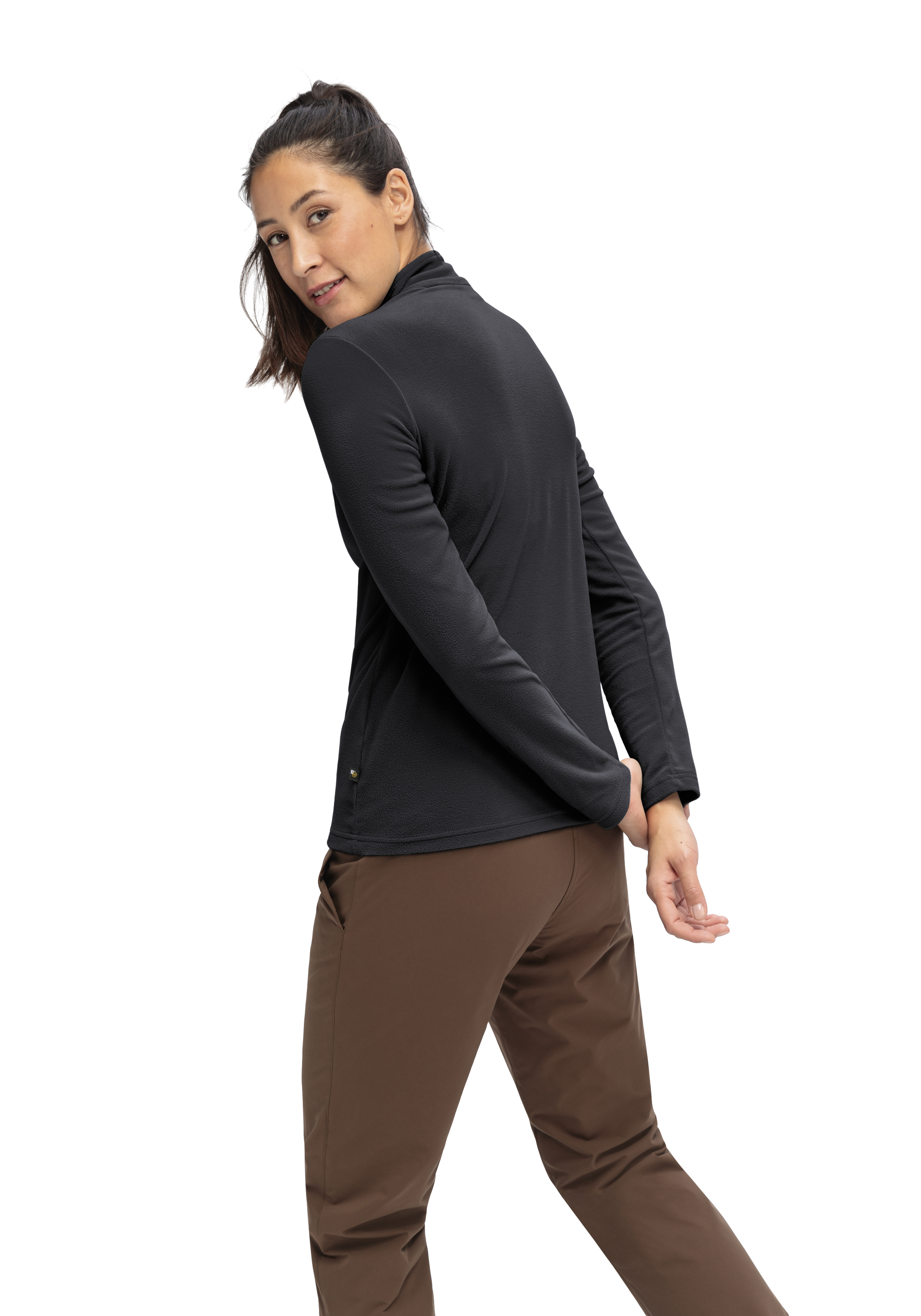 Denise HZ W Bekleidung, Langarm, Ärmel, Hosen, Person, Bekleidung, Langarm, Ärmel, Hosen, Person, Langarm, Ärmel, Hosen, Person, Jacke, langarmtop, dunkles top, fleece-oberteil, langarmshirt, mantellose-schnitt
