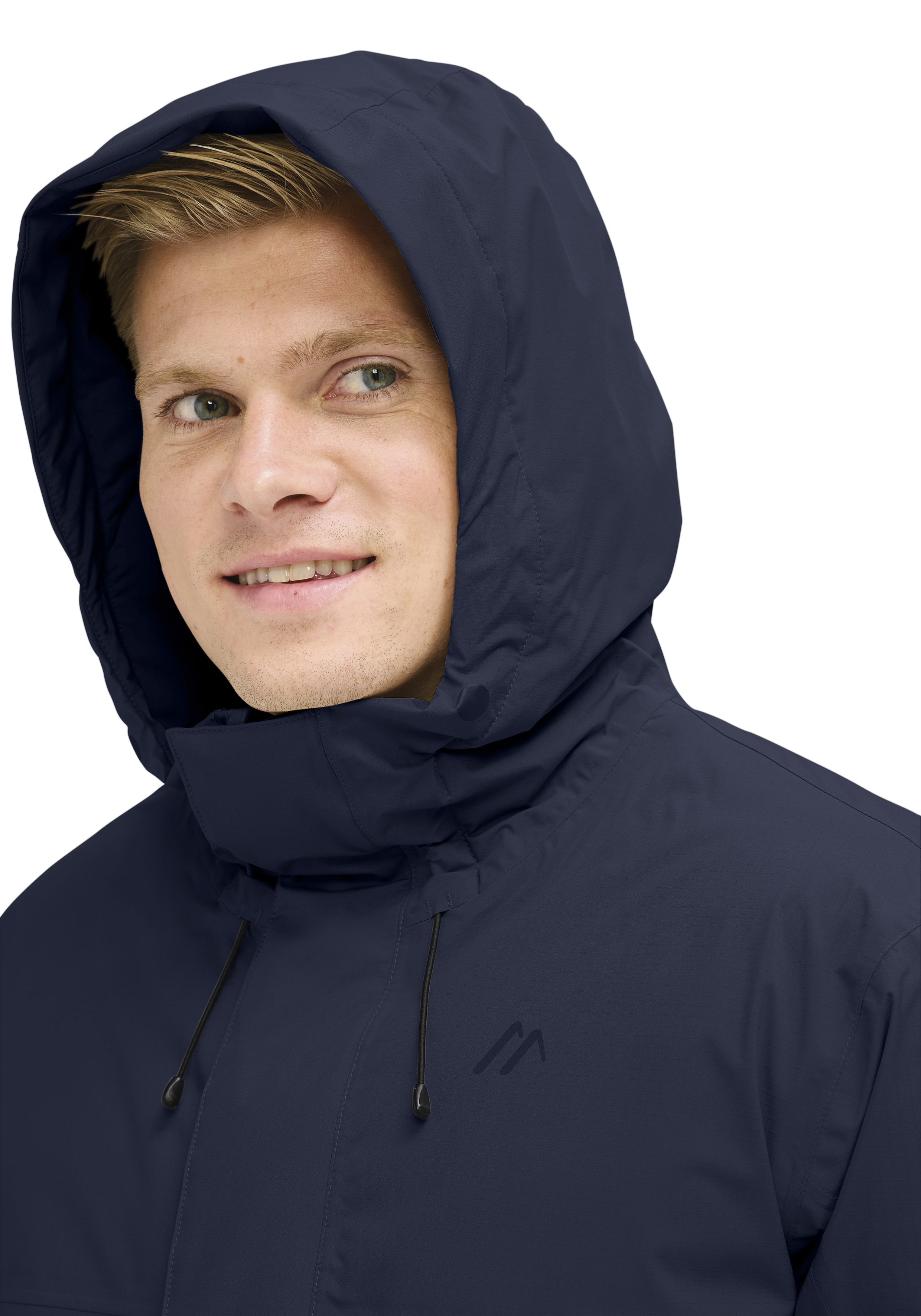 Hoodie, Hooded jacket, Navy, Windbreaker, Drawstrings