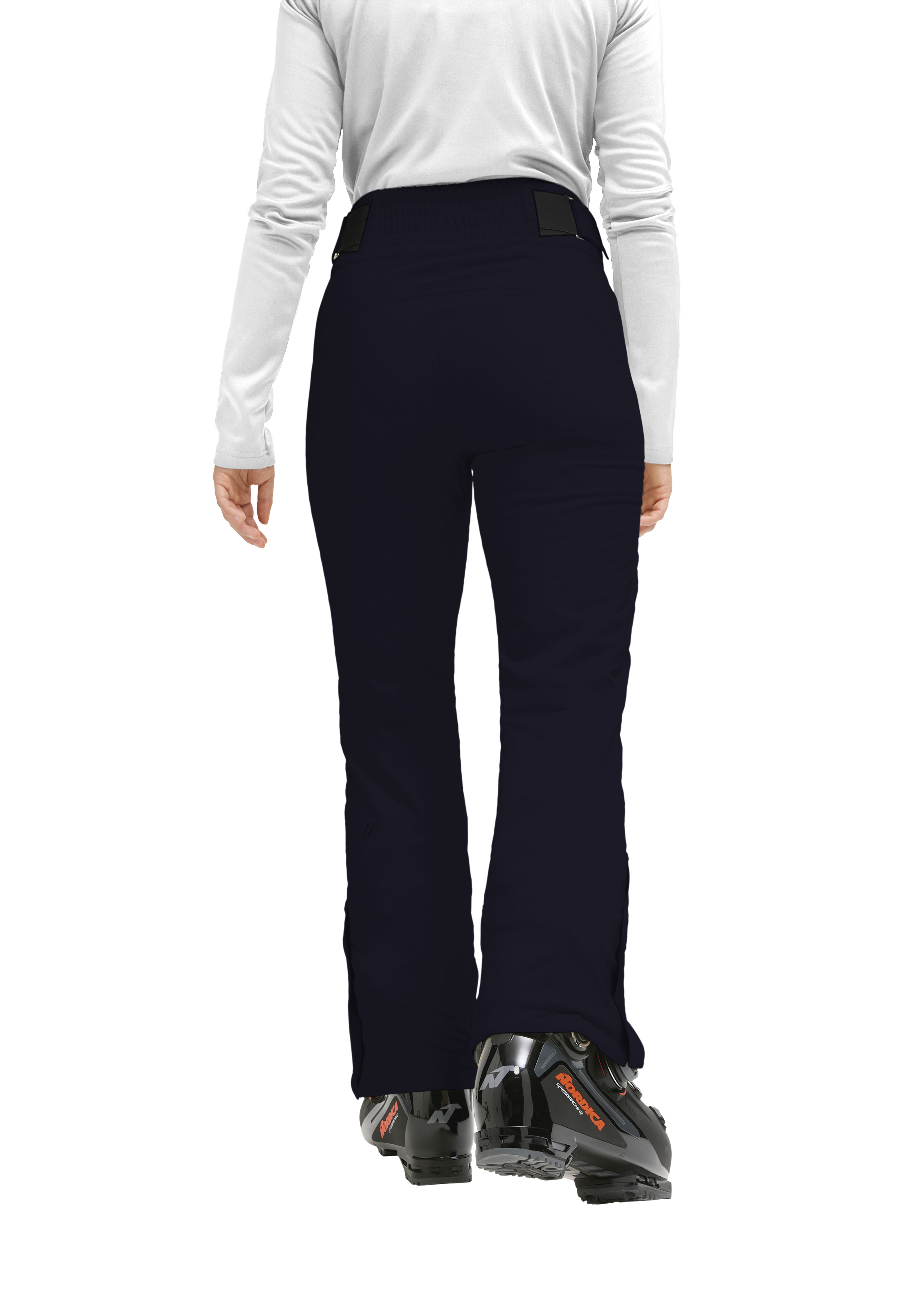 hose, schneehose, taillenband, naehte, schwarz