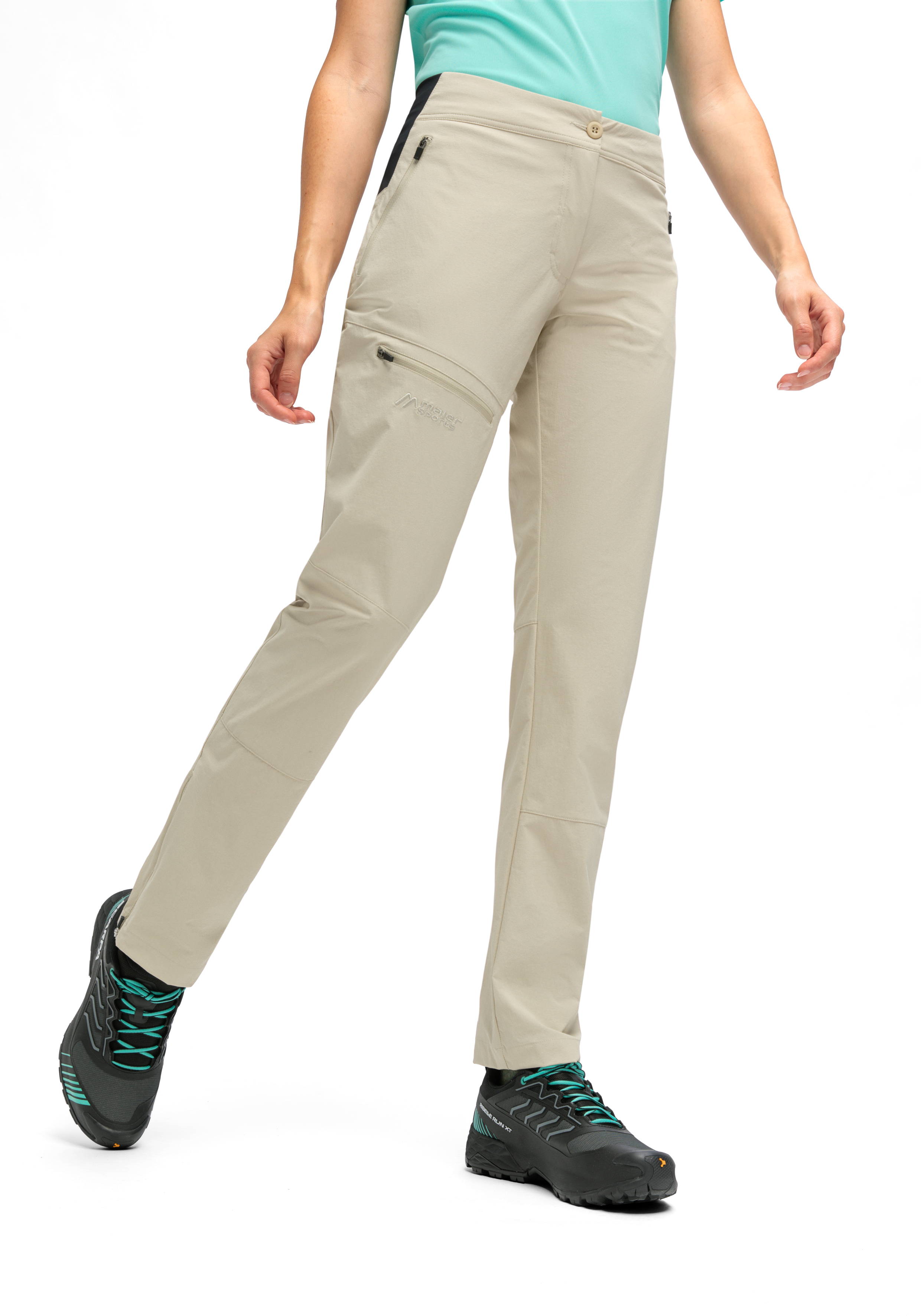 Inara slim Vario Bekleidung, Hosen, Khaki, Person, Schuh