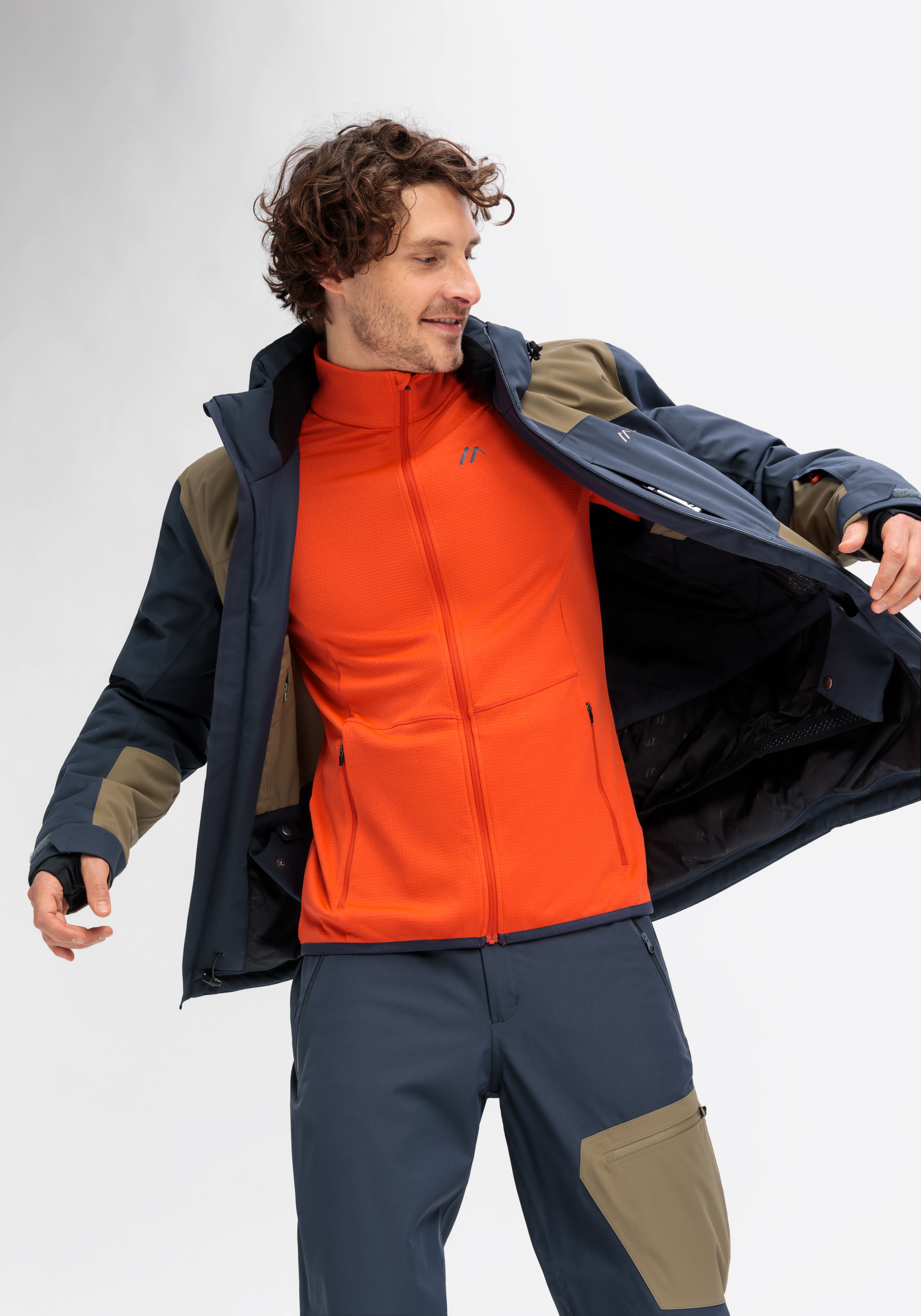 Mantel, Jacke, Weste, Langarm, Fleece, Mantel, Jacke, Weste, Mann, Person