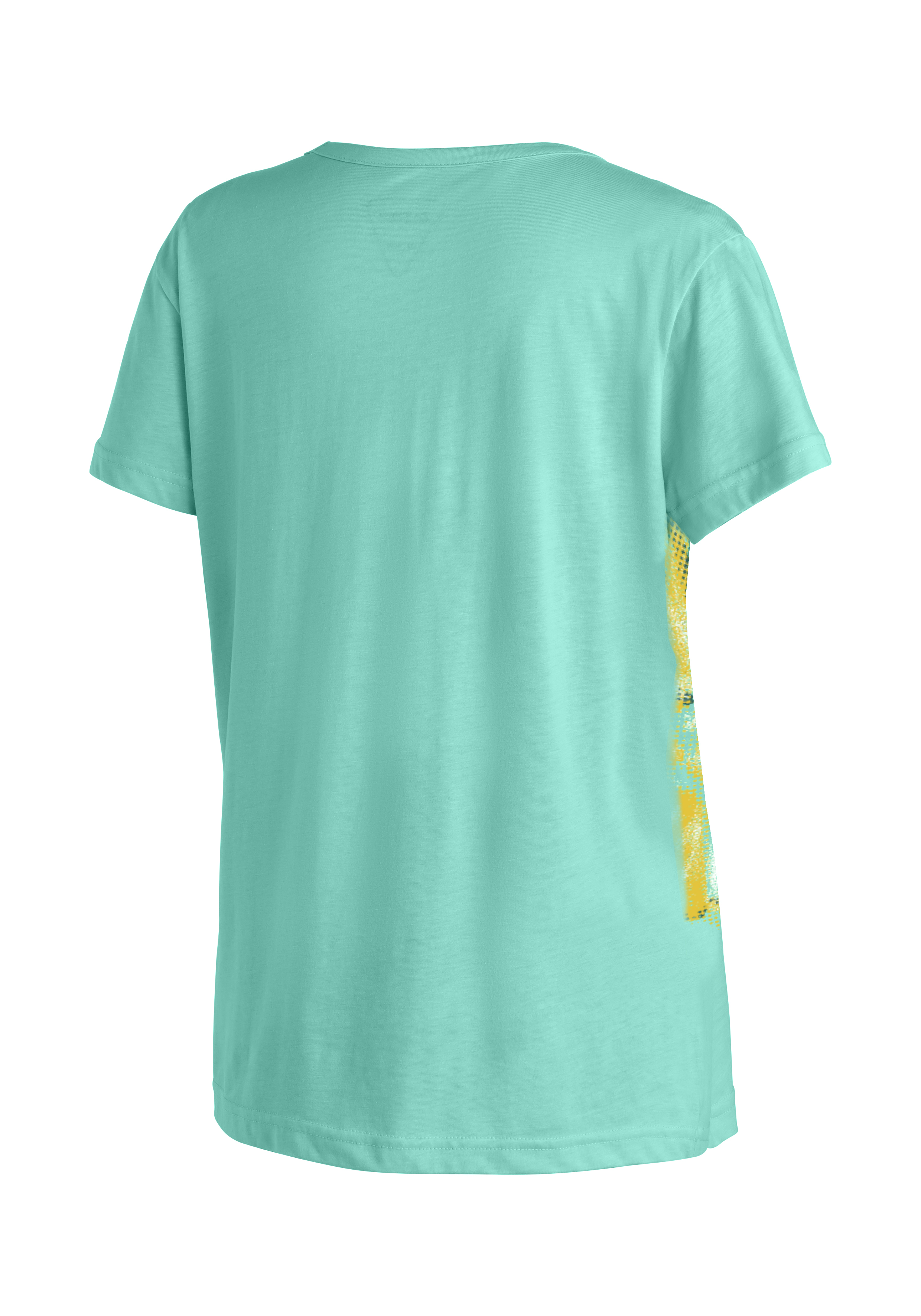 T-Shirt, Kurzarm, Rundhals, mintgrün, Seitlicher Print